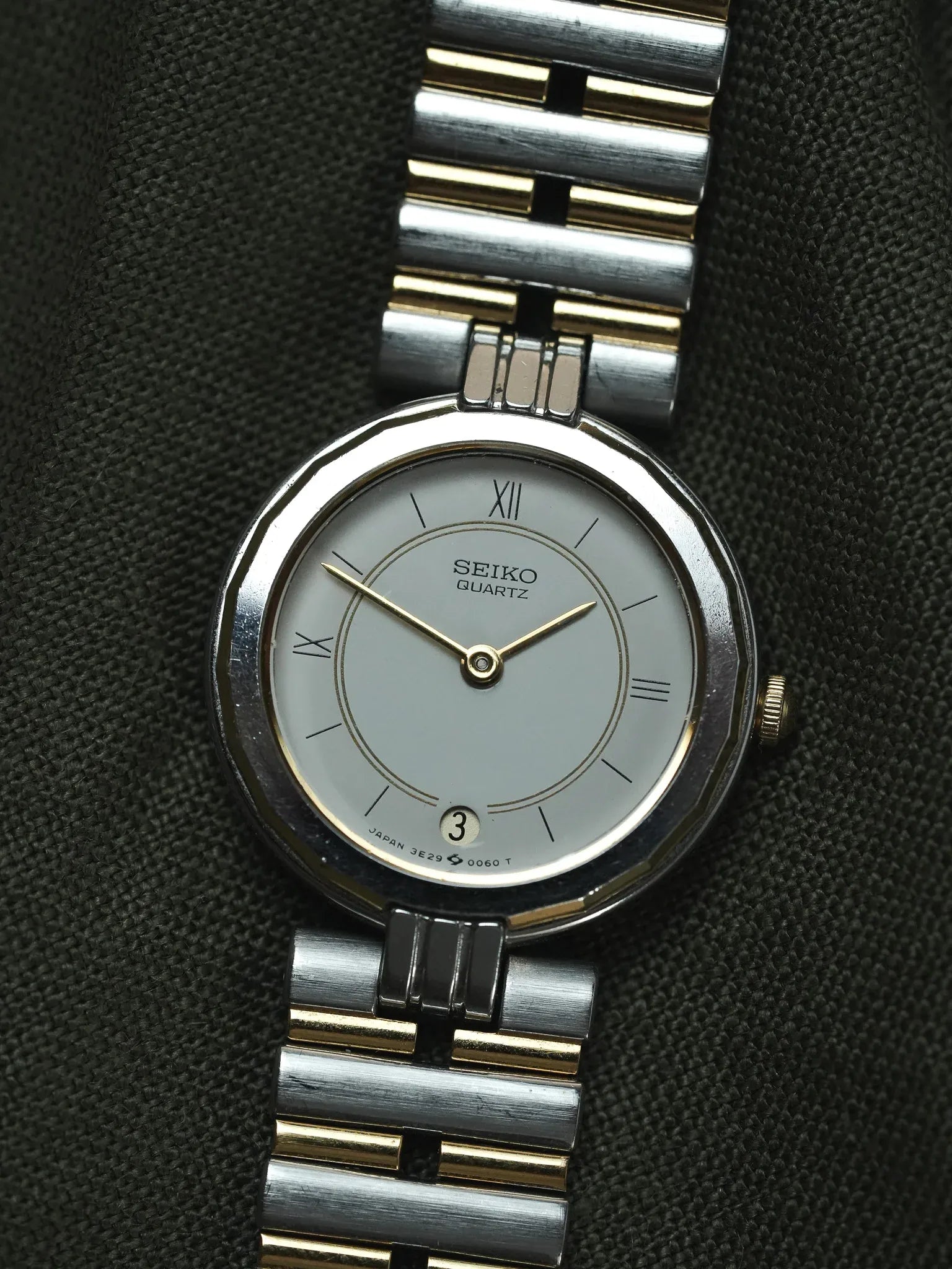 Seiko - Ronde Maille Perforée Acier Or - 1986 - Atelier Victor