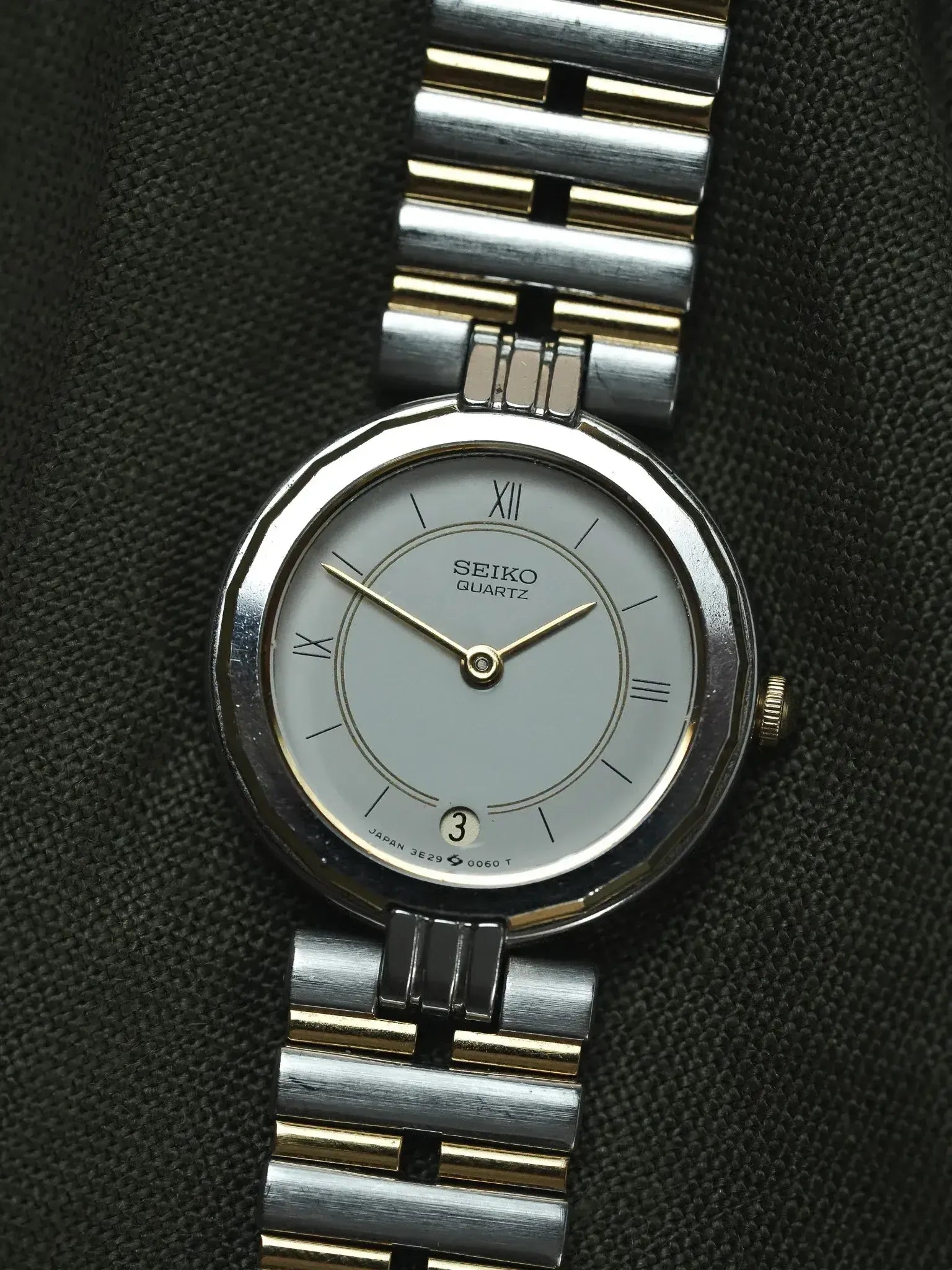 Seiko - Ronde Maille Perforée Acier Or - 1986 - Atelier Victor