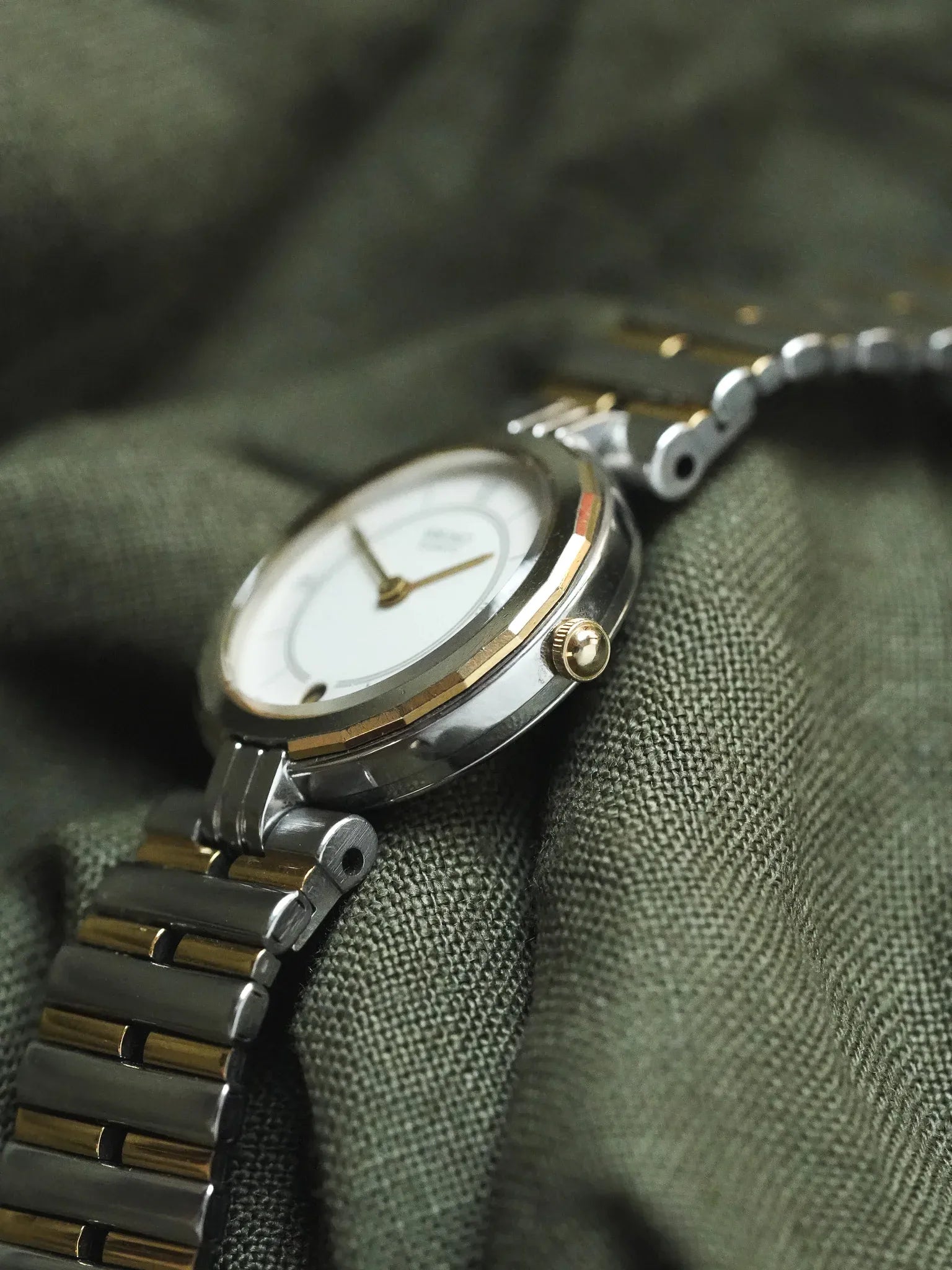 Seiko - Ronde Maille Perforée Acier Or - 1986 - Atelier Victor