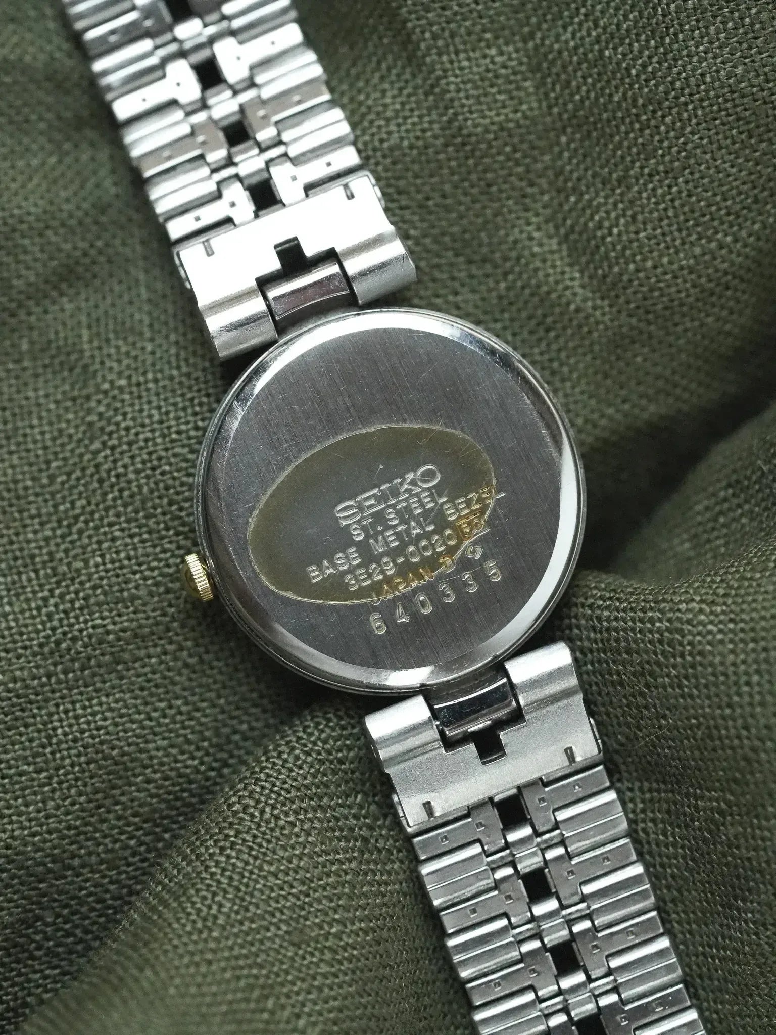 Seiko - Ronde Maille Perforée Acier Or - 1986 - Atelier Victor