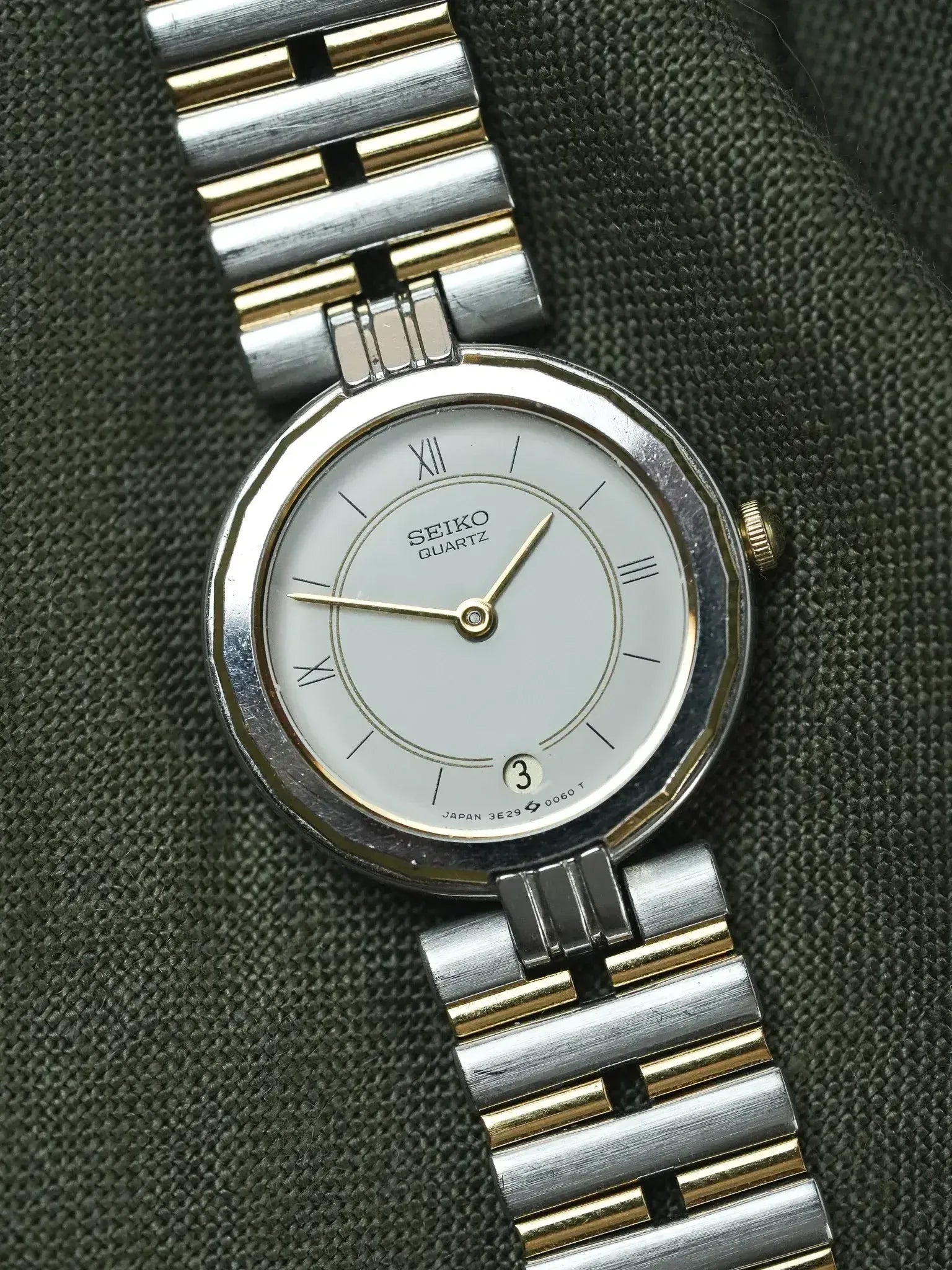 Seiko - Ronde Maille Perforée Acier Or - 1986 - Atelier Victor