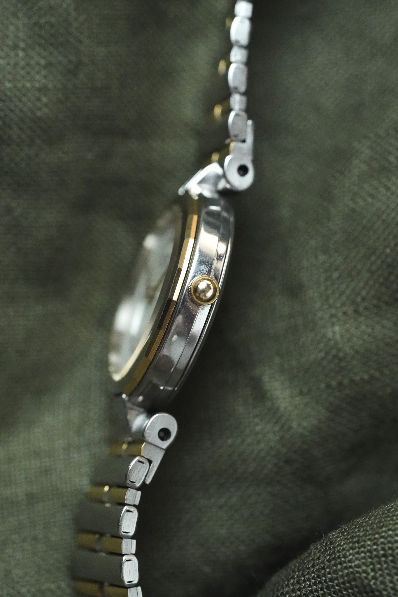 Seiko - Ronde Maille Perforée Acier Or - 1986 - Atelier Victor - Vintage Shop