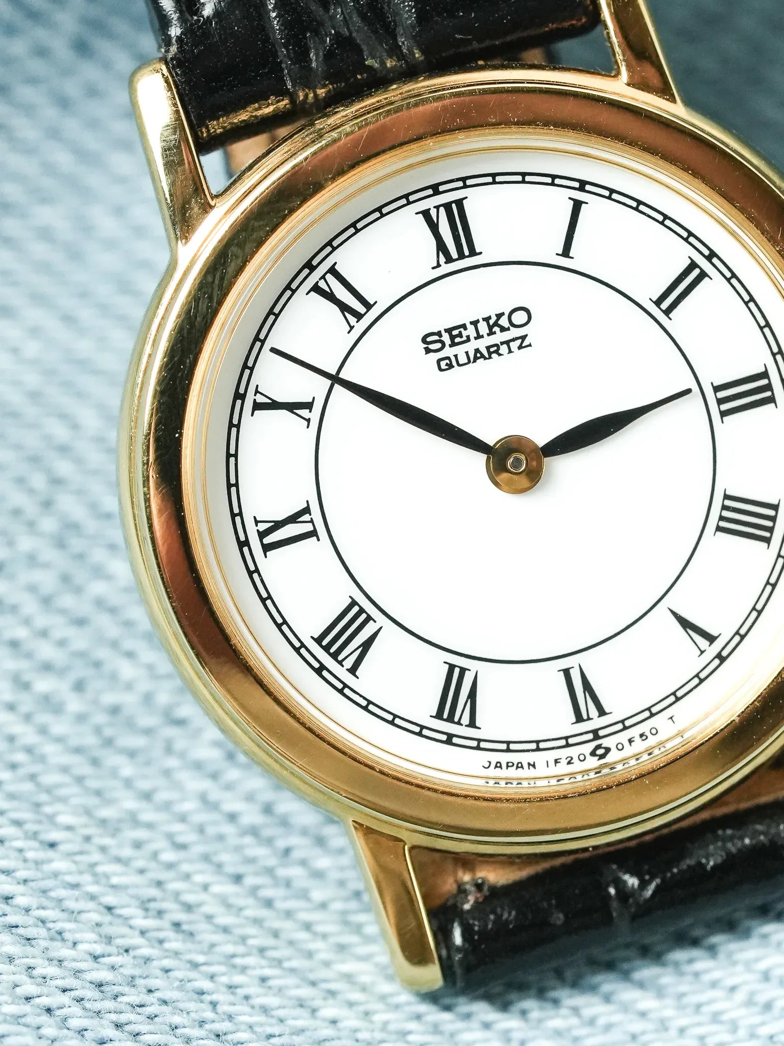 Seiko - Ronde Or Cadran Romain Blanc - NOS - 1991 - Atelier Victor