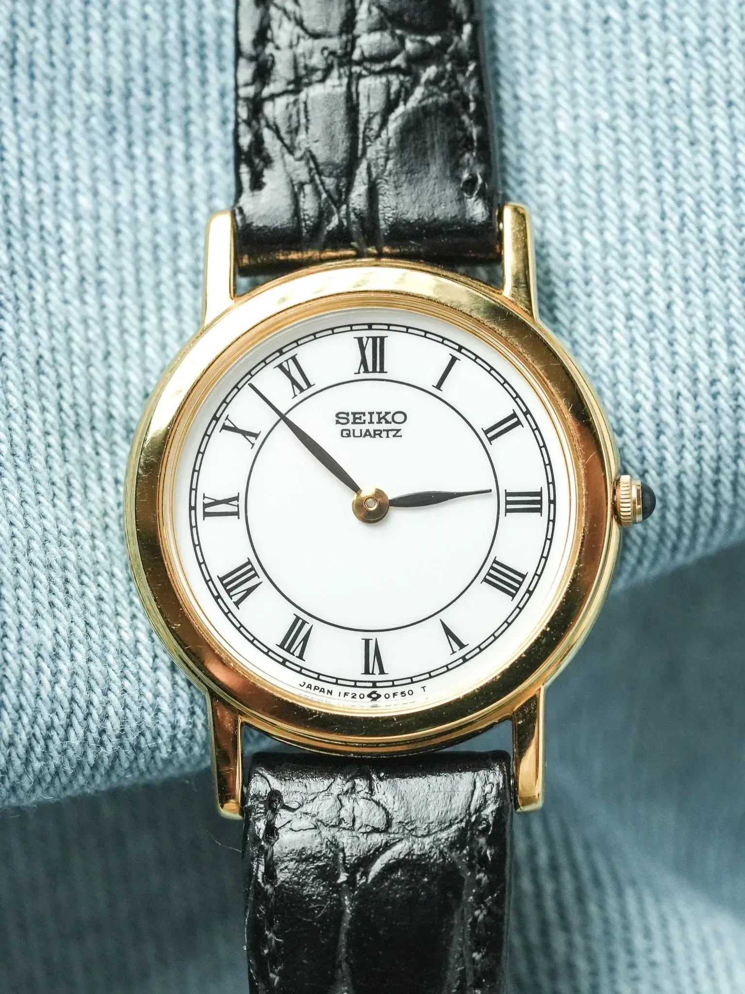 Seiko - Ronde Or Cadran Romain Blanc - NOS - 1991 - Atelier Victor