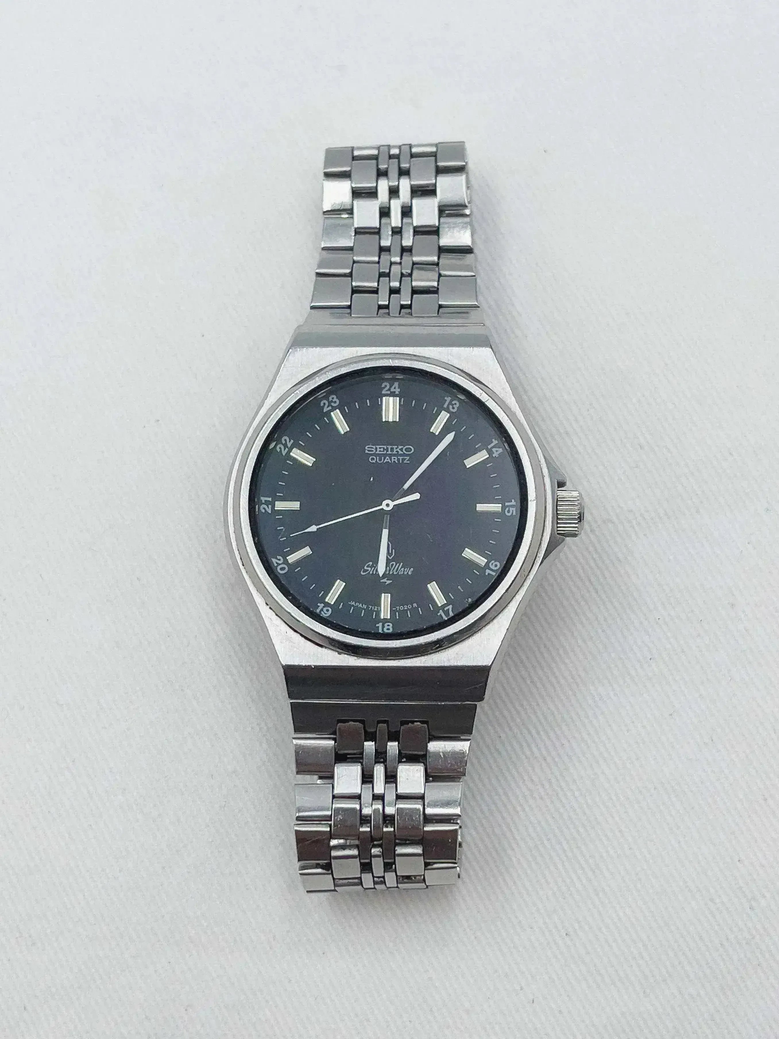 Seiko - Silverwave Acier cadran noir - 1979 - Atelier Victor