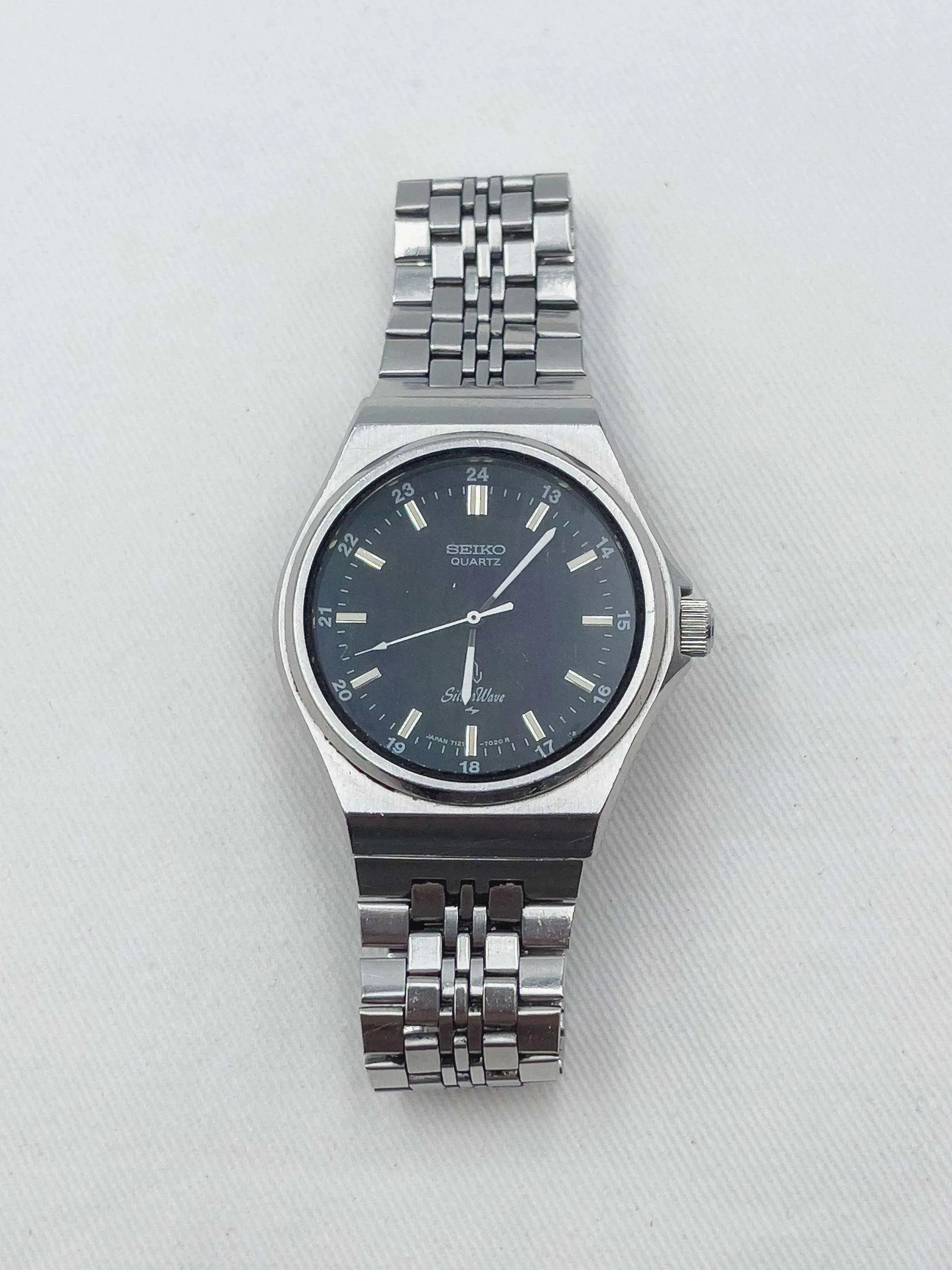 Seiko - Silverwave Acier cadran noir - 1979 - Atelier Victor