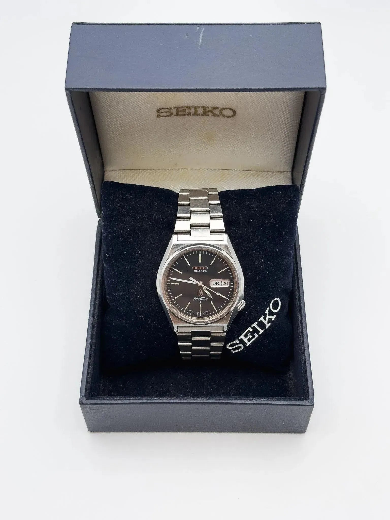 Seiko - Silverwave Black Daydate - Box - 1979 - Atelier Victor - Vintage Shop
