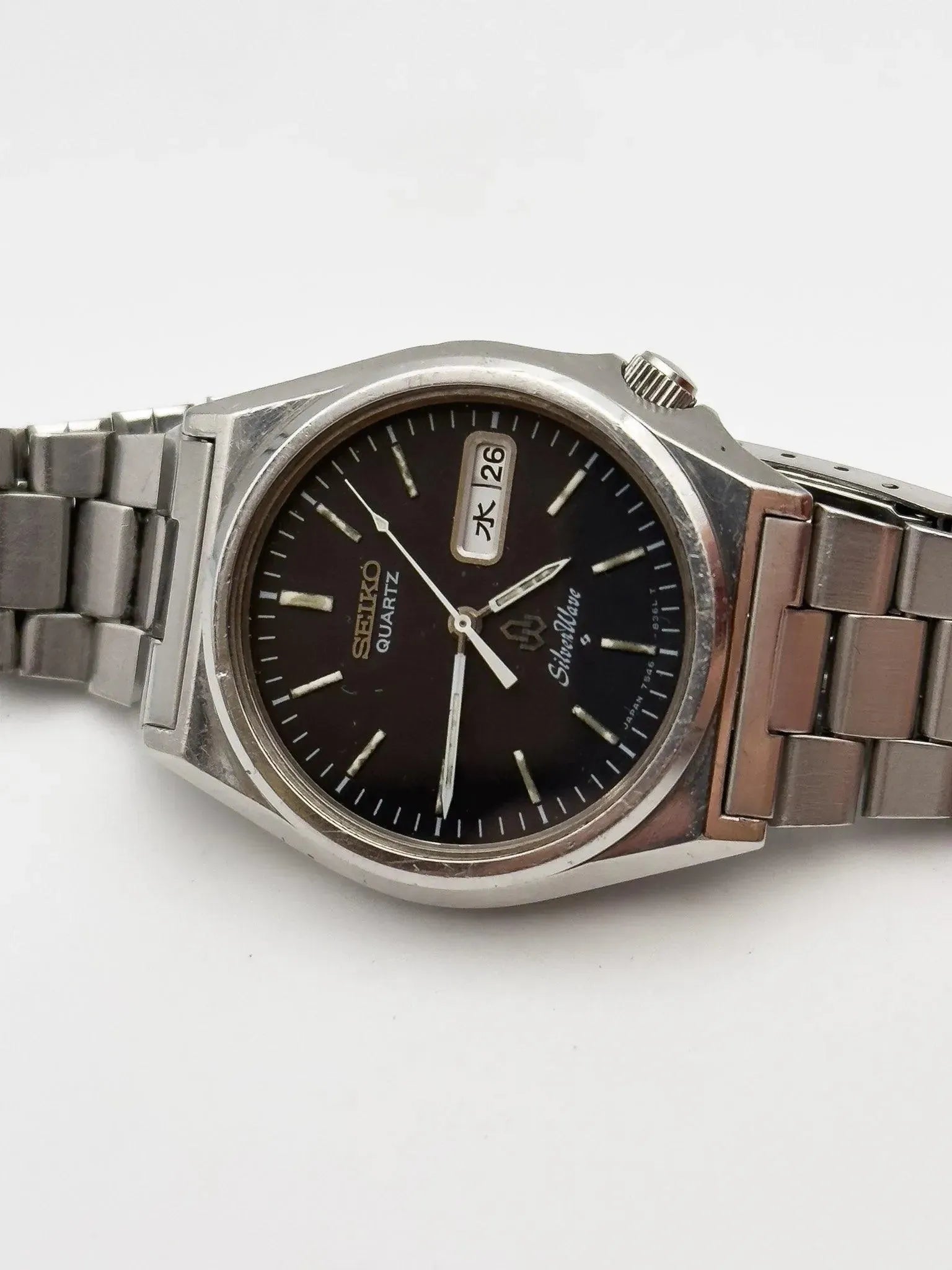 Seiko - Silverwave Black Daydate - Box - 1979 - Atelier Victor - Vintage Shop