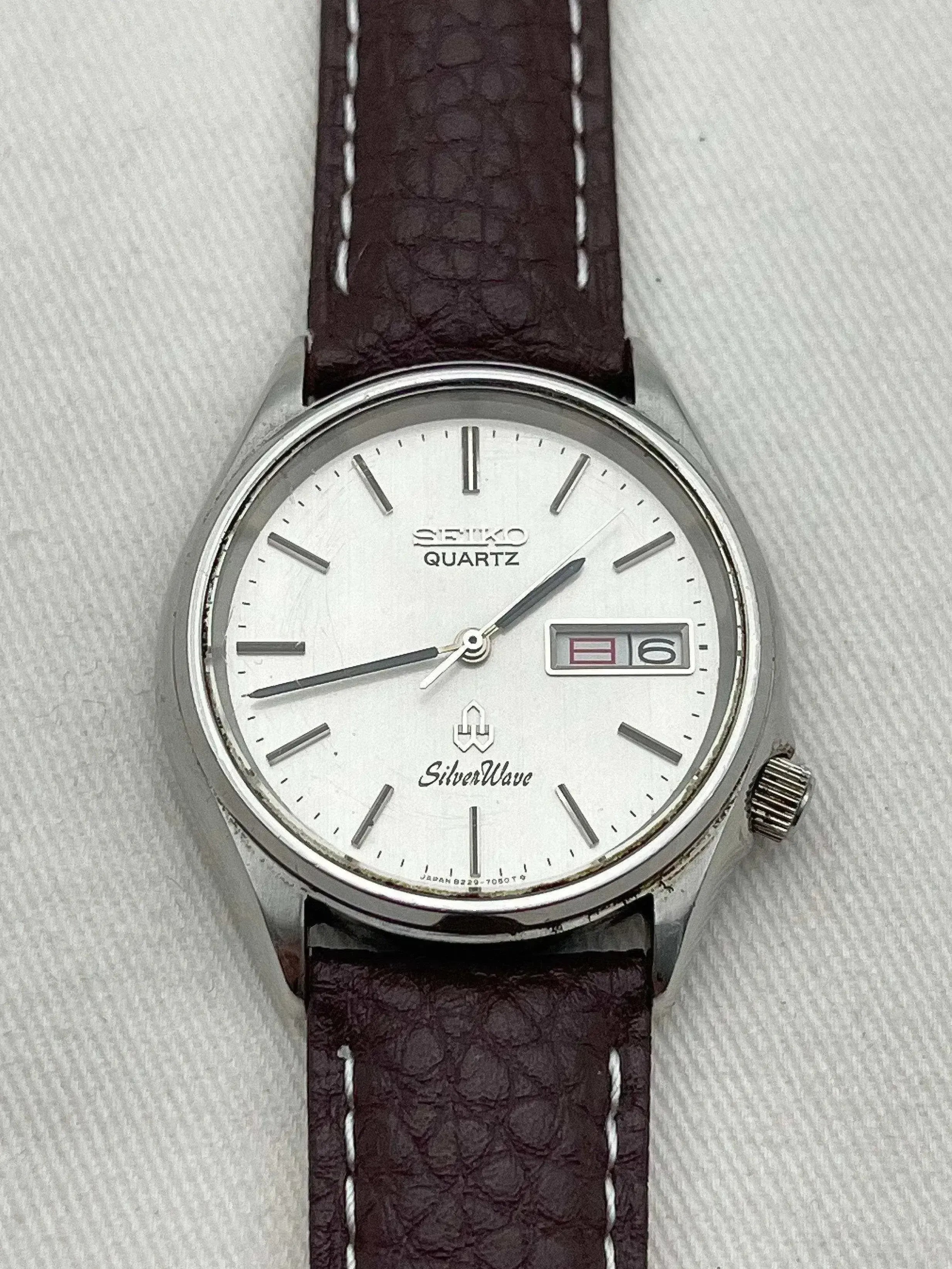 Seiko - SilverWave Daydate acier ronde - 1980 - Atelier Victor