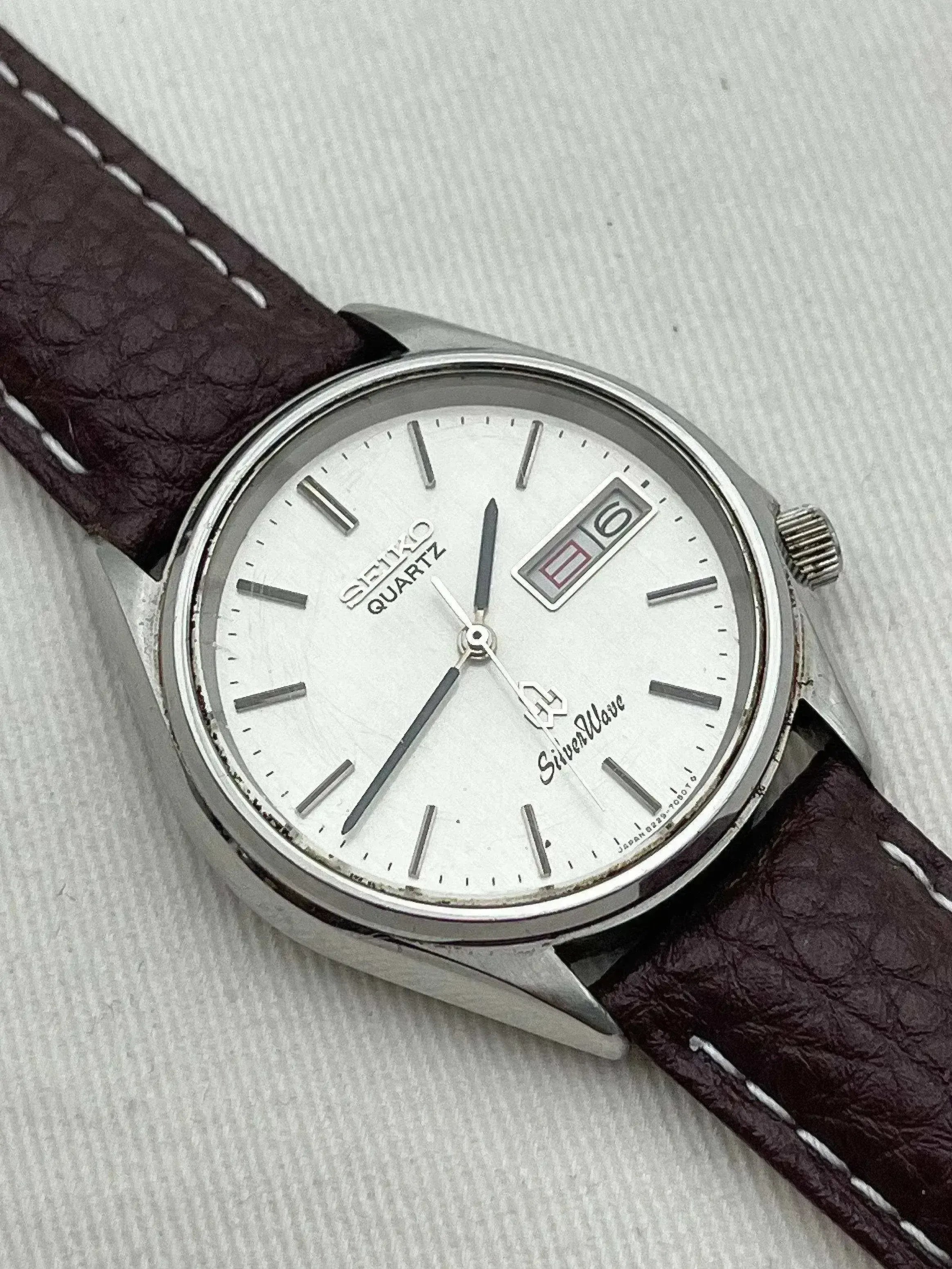 Seiko - SilverWave Daydate acier ronde - 1980 - Atelier Victor