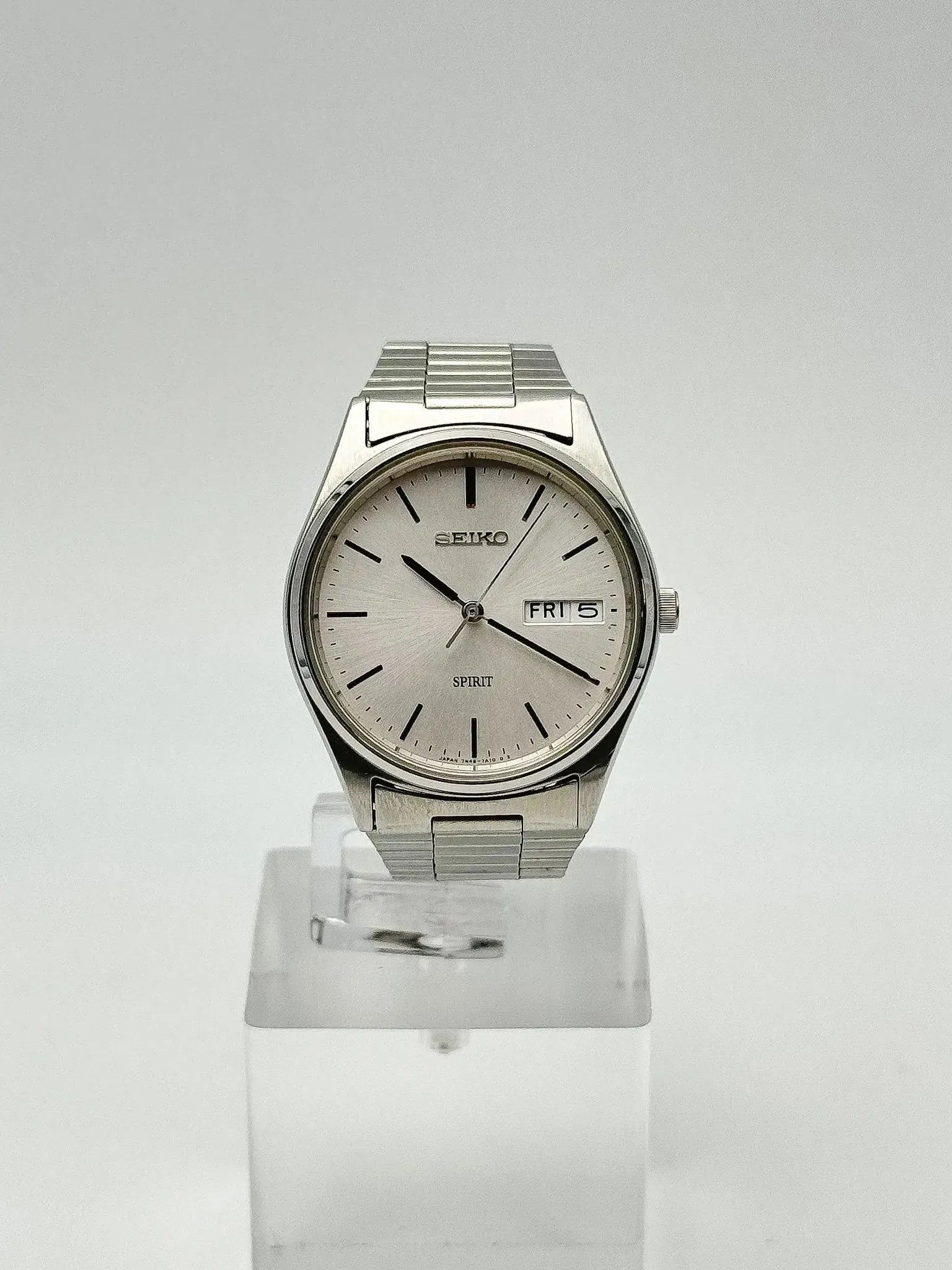 Seiko - Spirit Acier Daydate Cadran Argent Index Noir - 1994 - Atelier Victor