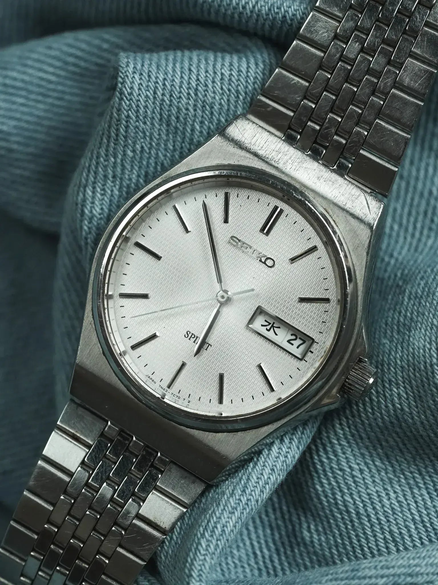 Seiko - Spirit Daydate Kanji Acier Tapissé - 1989 - Atelier Victor