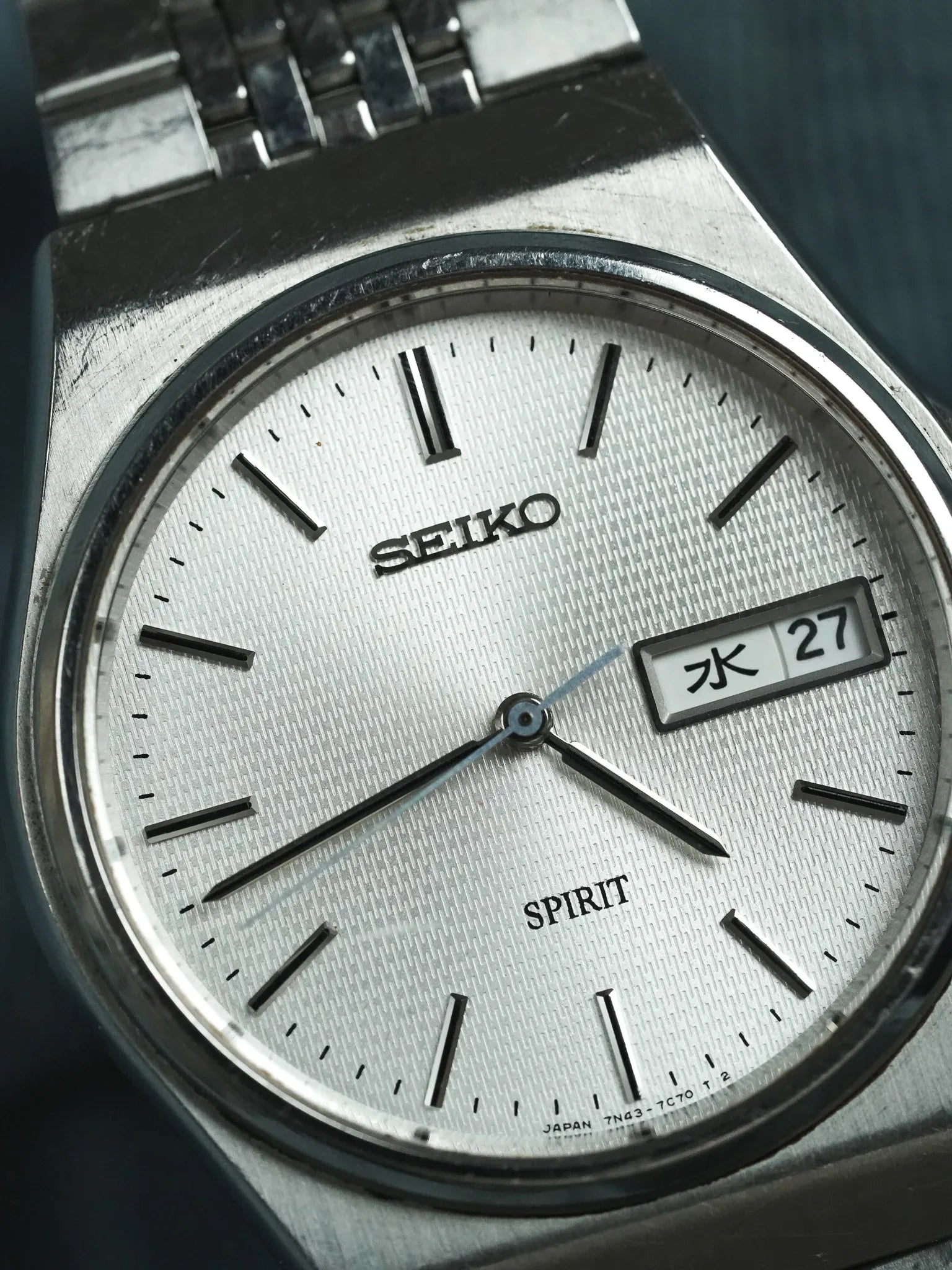 Seiko - Spirit Daydate Kanji Acier Tapissé - 1989 - Atelier Victor