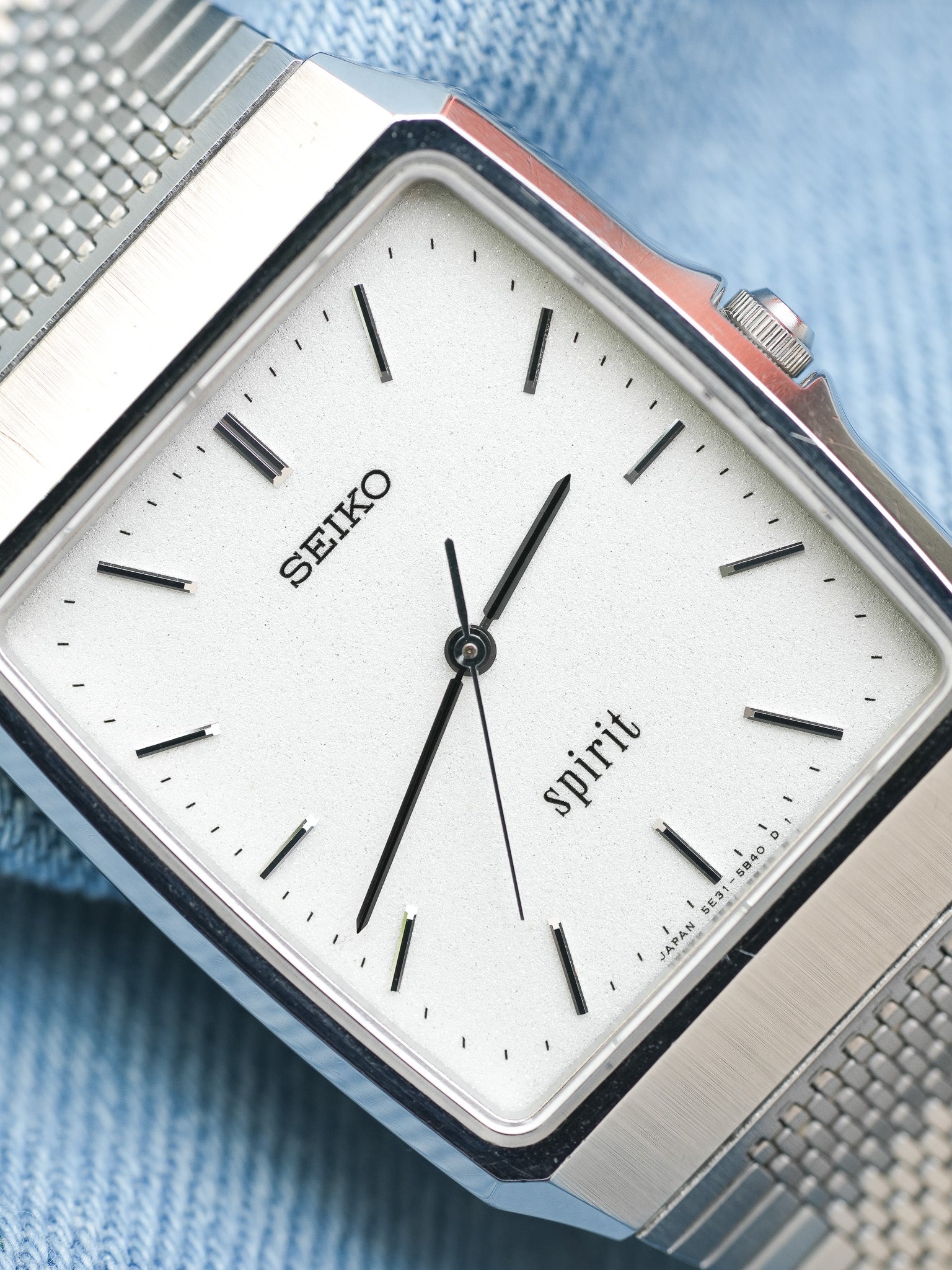 Seiko - Spirit Dust acier bracelet intégré - 1996 - Atelier Victor Paris - Vintage Watch Shop Dubai