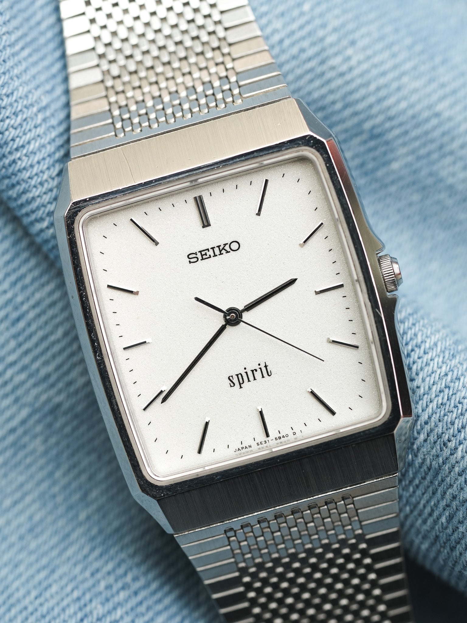 Seiko - Spirit Dust acier bracelet intégré - 1996 - Atelier Victor Paris - Vintage Watch Shop Dubai
