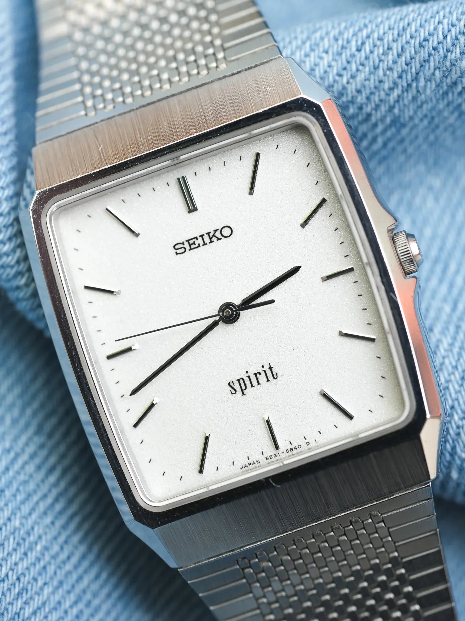 Seiko - Spirit Dust acier bracelet intégré - 1996 - Atelier Victor - Vintage Shop