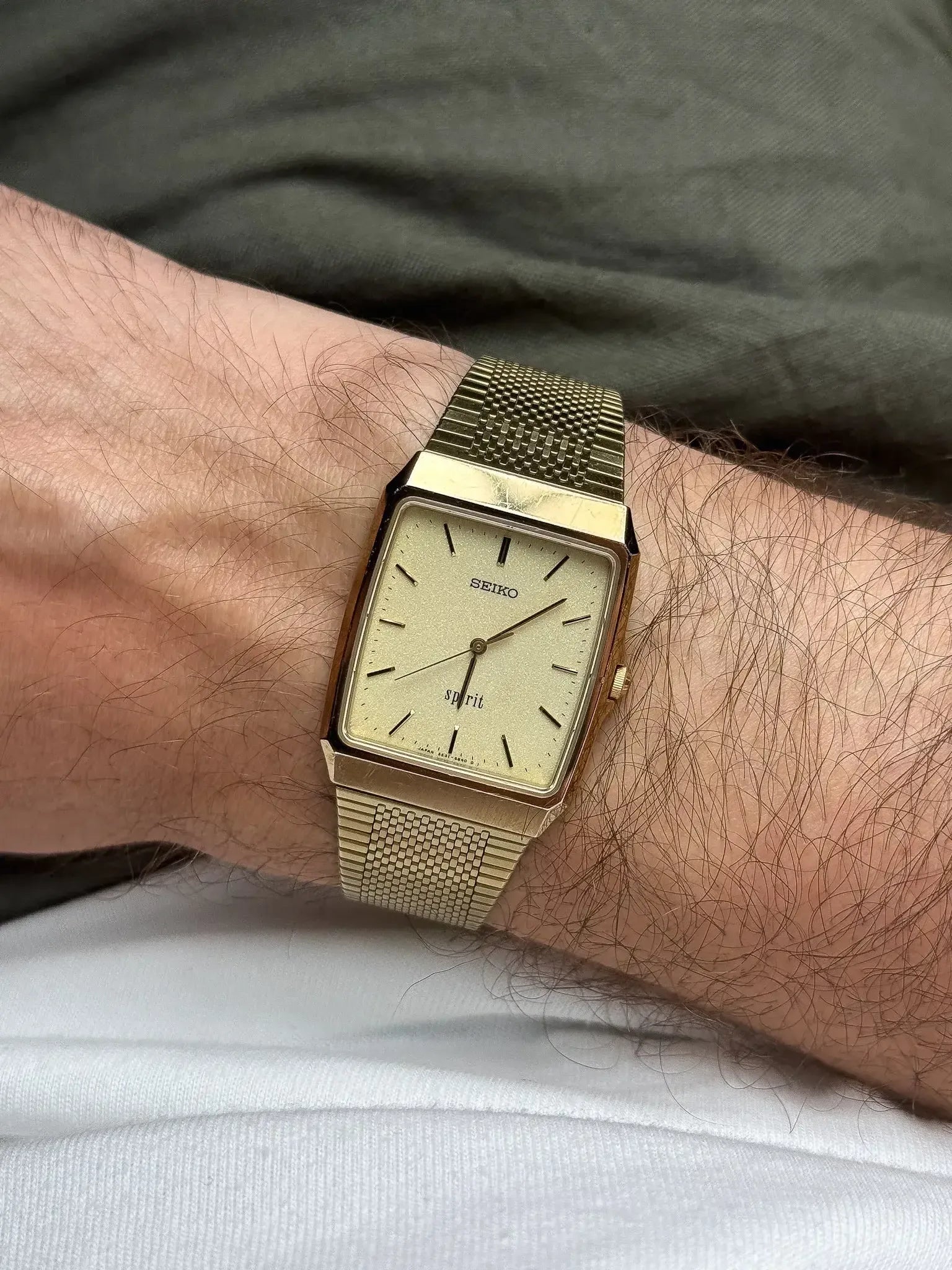 Seiko - Spirit Dust plaqué or bracelet intégré - 1993 - Atelier Victor