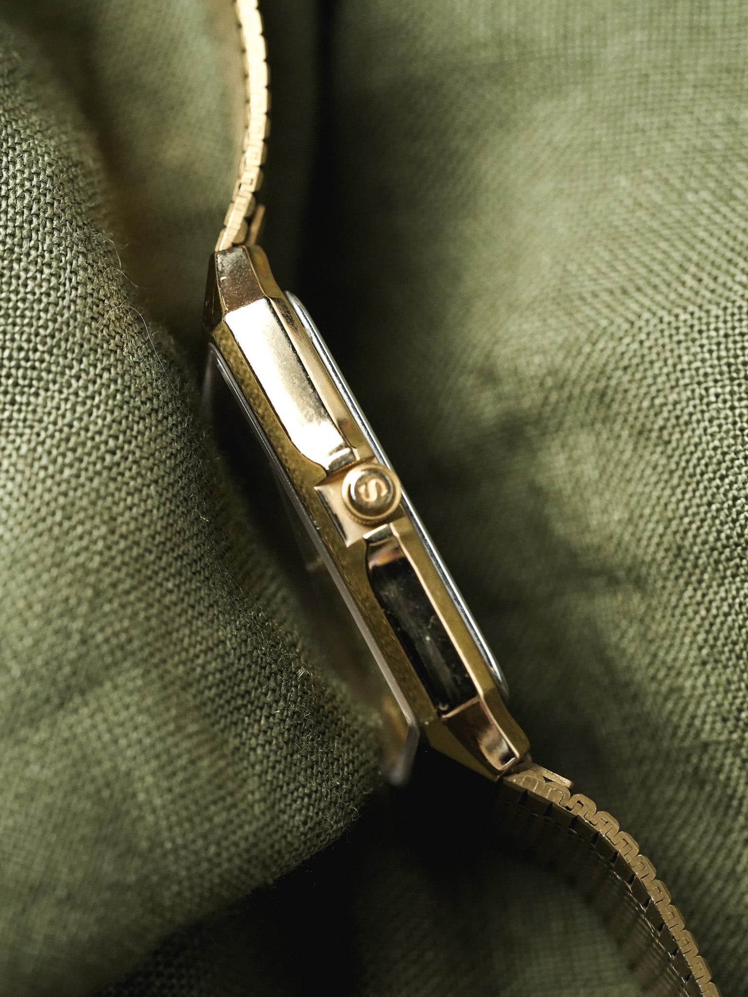 Seiko - Spirit Dust plaqué or bracelet intégré - 1993 - Atelier Victor - Vintage Shop