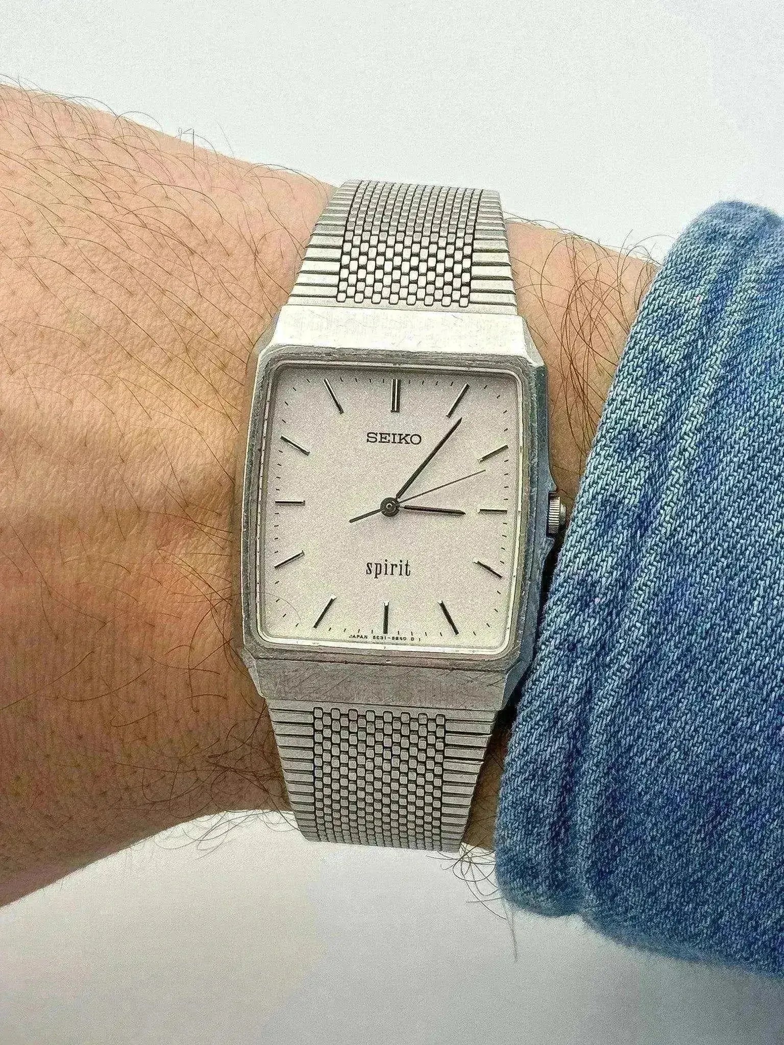 Seiko - Spirit Rectangle White Dust - 1995 - Atelier Victor