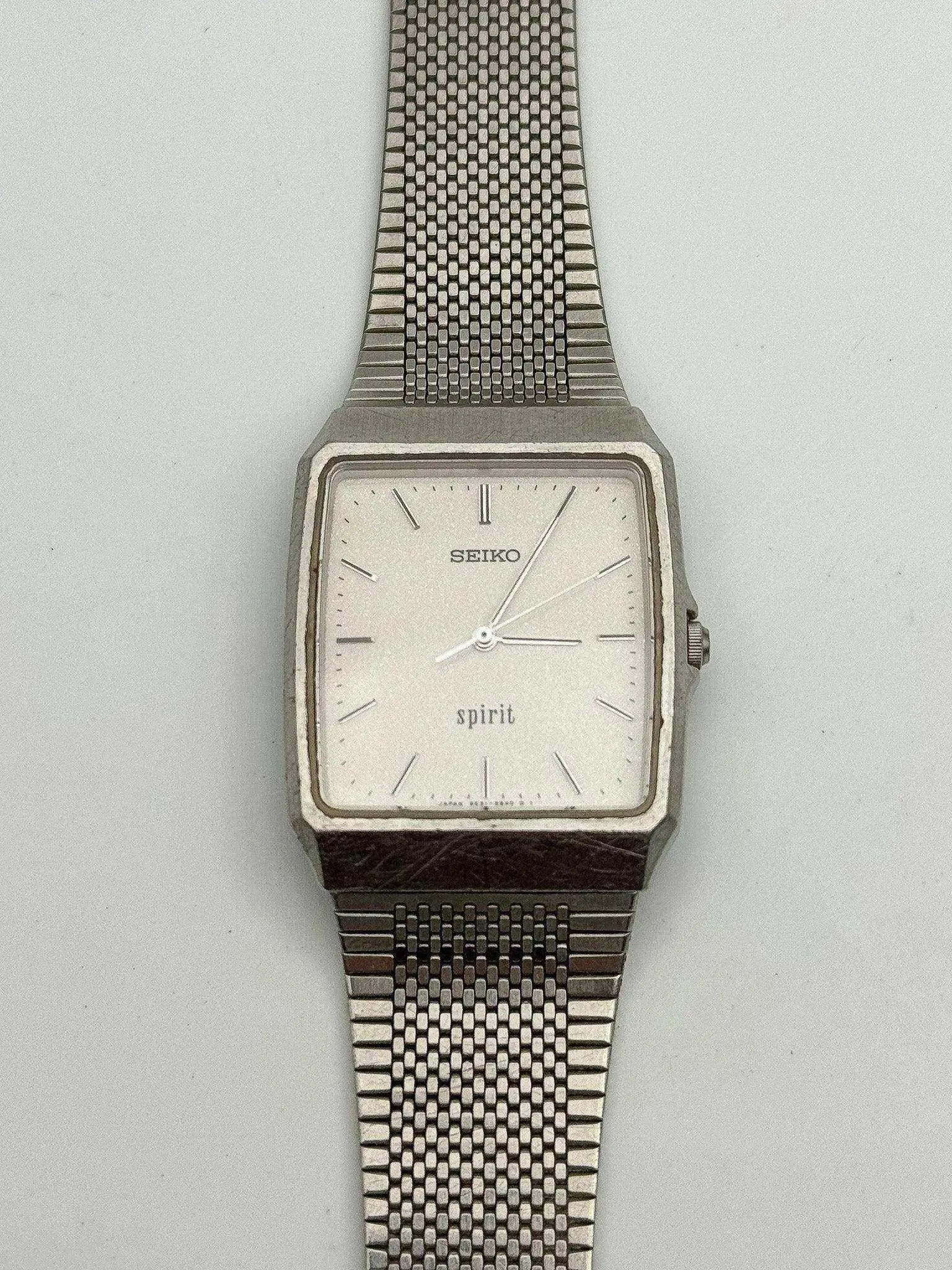 Seiko - Spirit Rectangle White Dust - 1995 - Atelier Victor Paris - Vintage Watch Shop Dubai