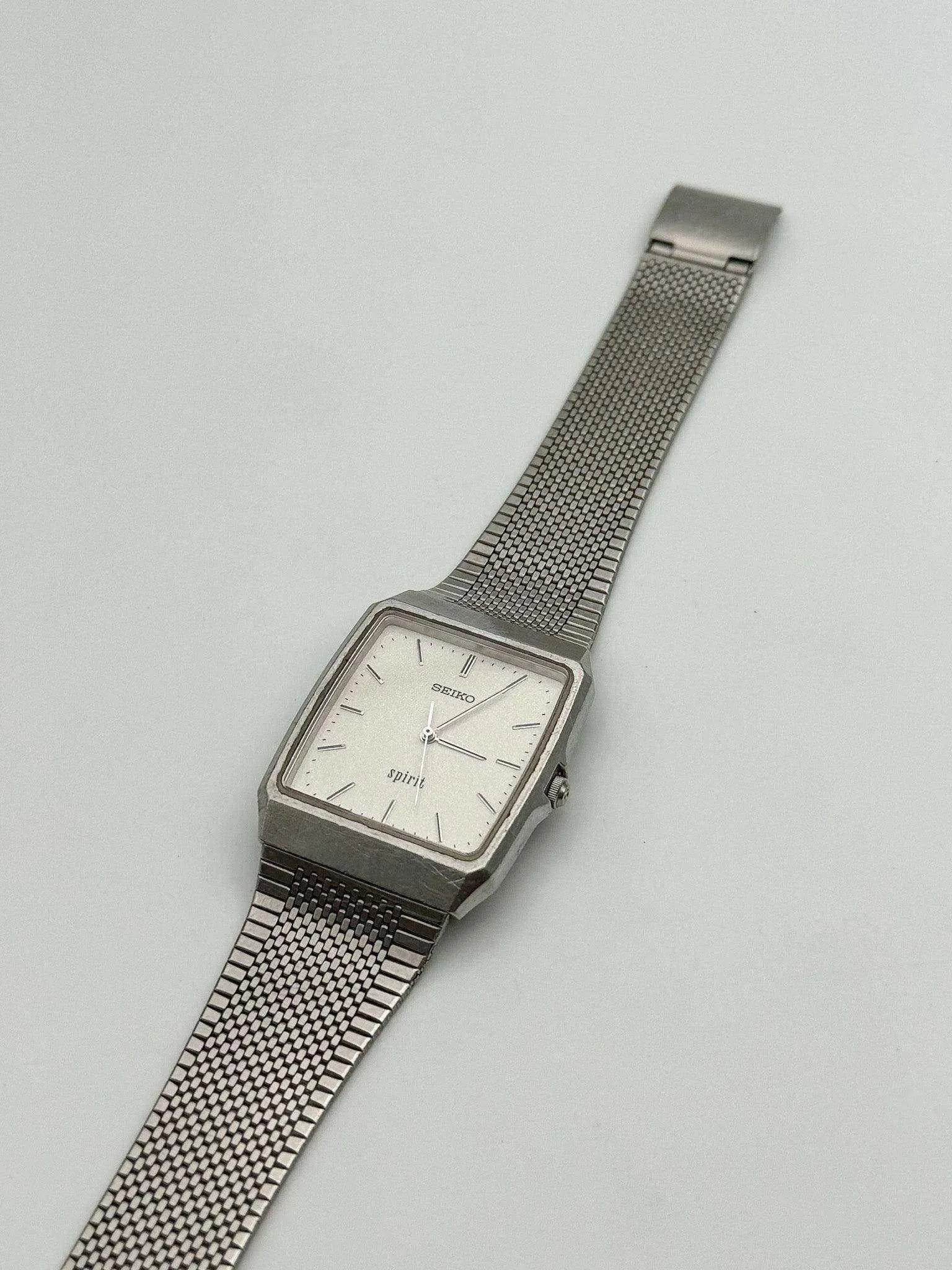 Seiko - Spirit Rectangle White Dust - 1995 - Atelier Victor Paris - Vintage Watch Shop Dubai