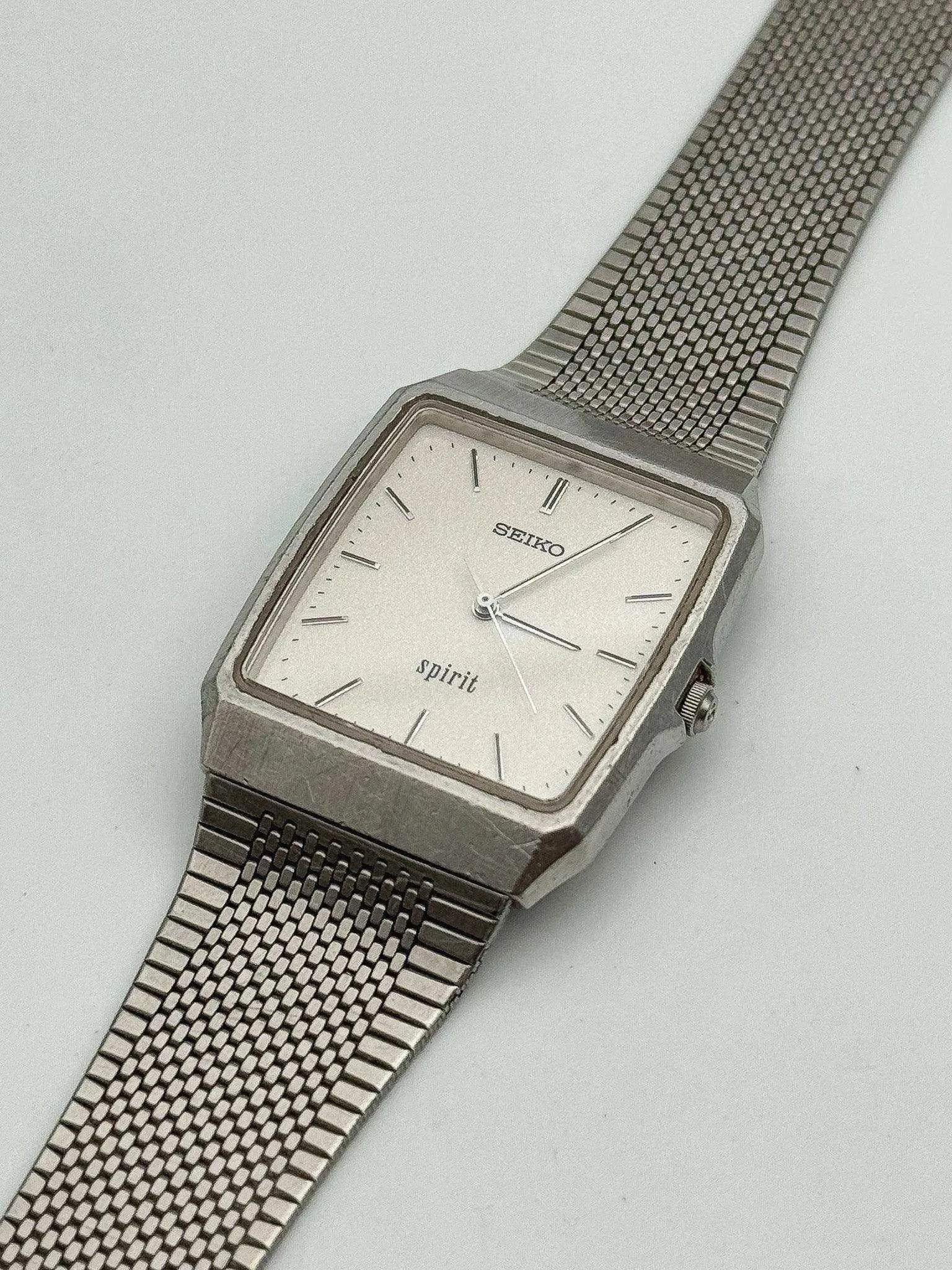Seiko - Spirit Rectangle White Dust - 1995 - Atelier Victor Paris - Vintage Watch Shop Dubai