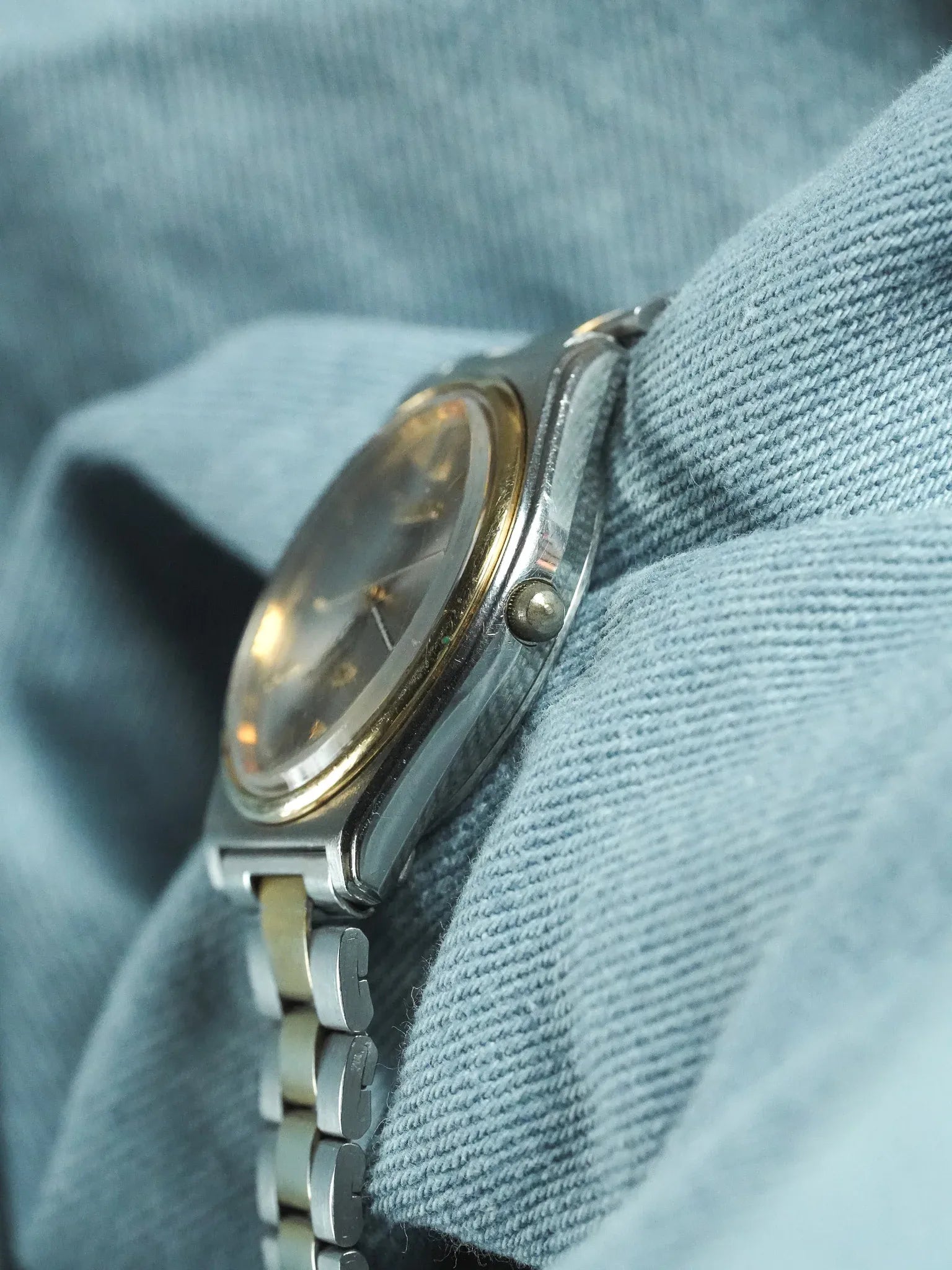 Seiko - SQ Acier Or Date Cadran argent - 1982 - Atelier Victor - Vintage Shop