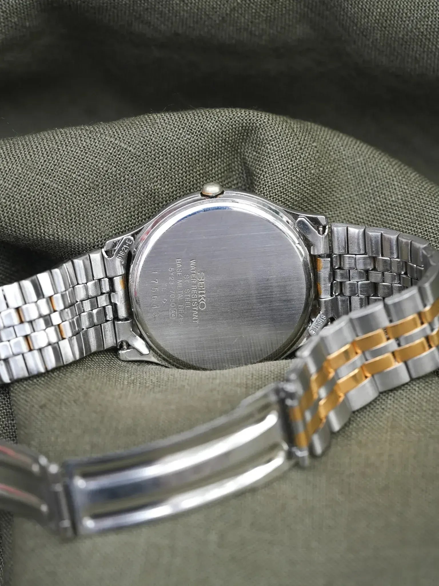 Seiko - SQ Daydate Acier Or Francais Anglais Blanc - 1991 - Atelier Victor