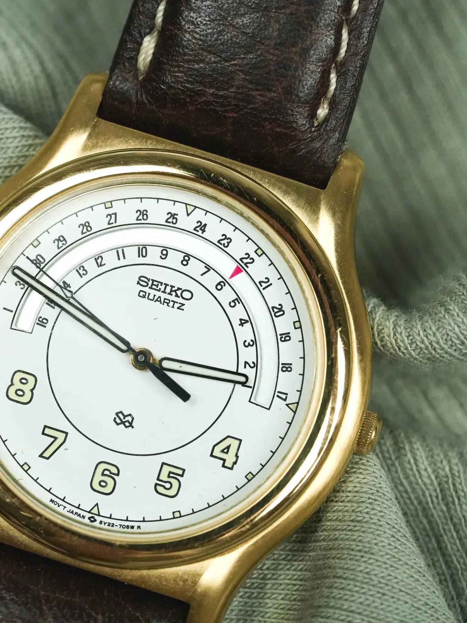 Seiko - SQ خاص تاريخ الذهب - 1998