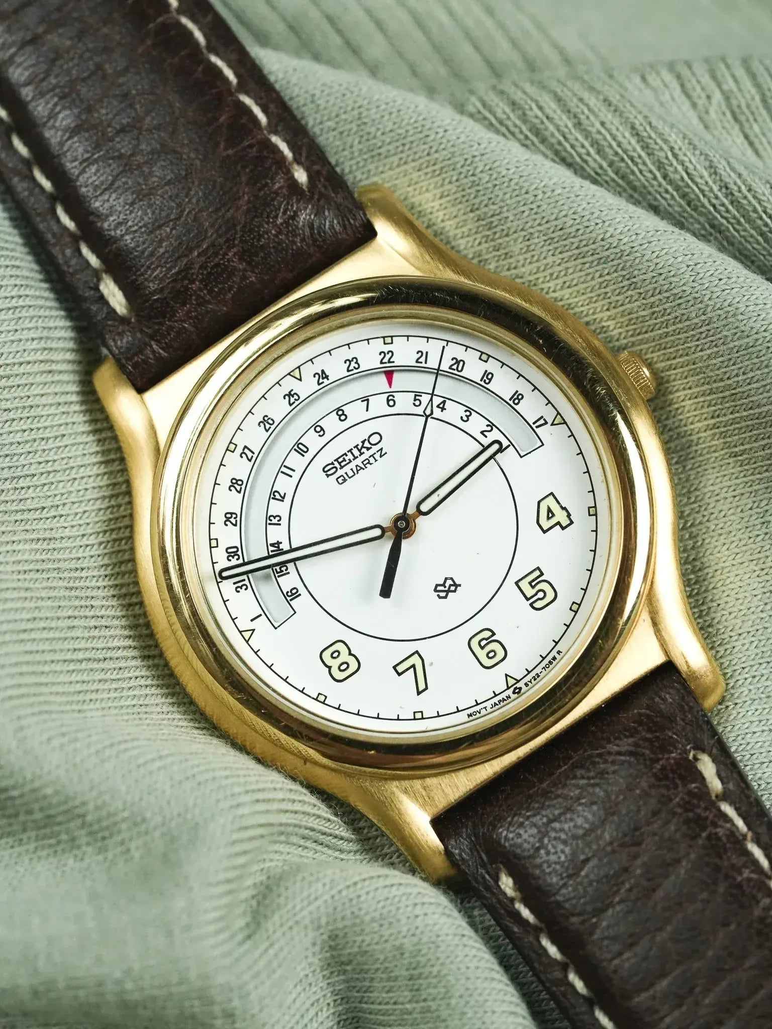 Seiko - SQ خاص تاريخ الذهب - 1998