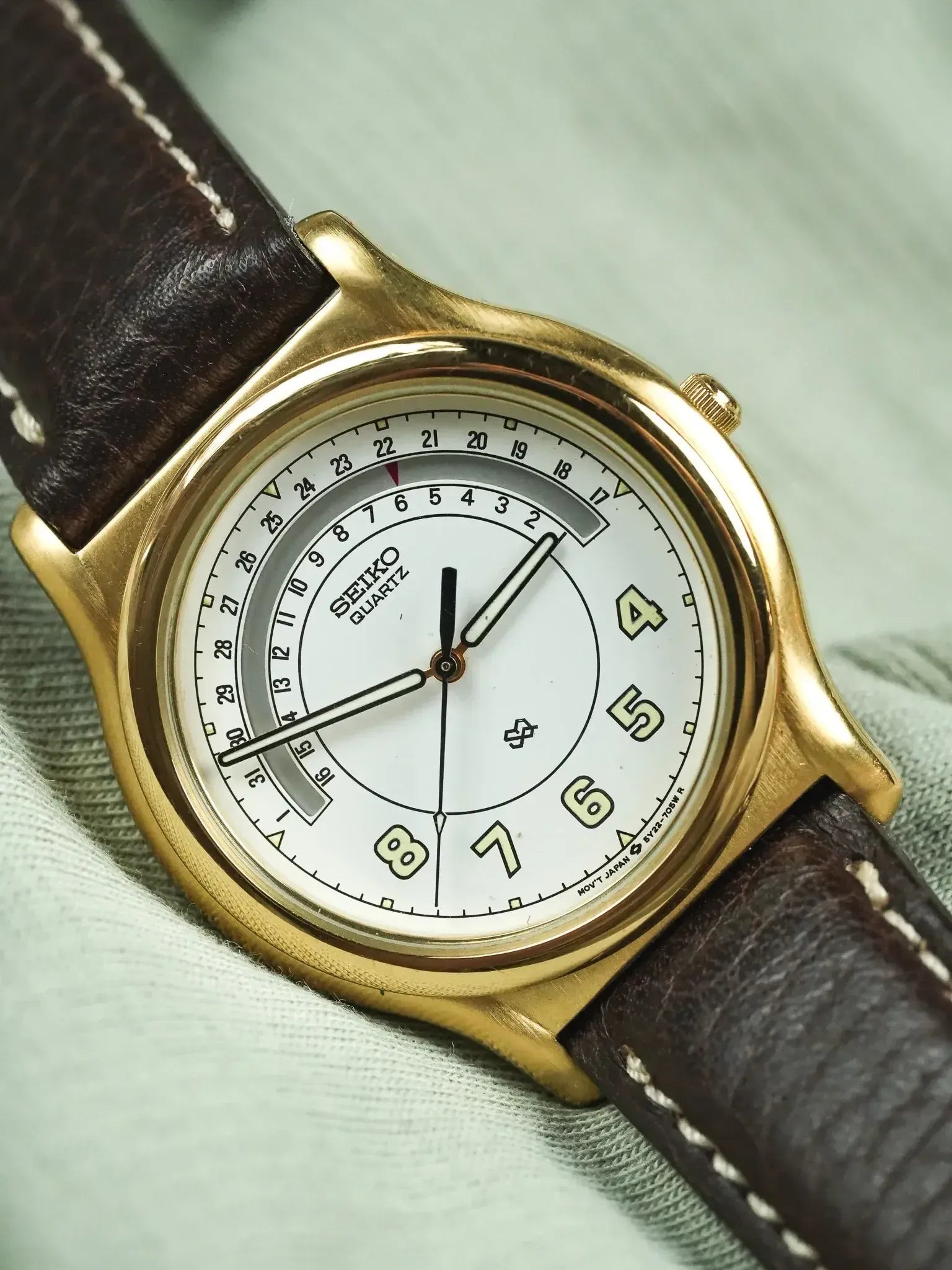 Seiko - SQ خاص تاريخ الذهب - 1998