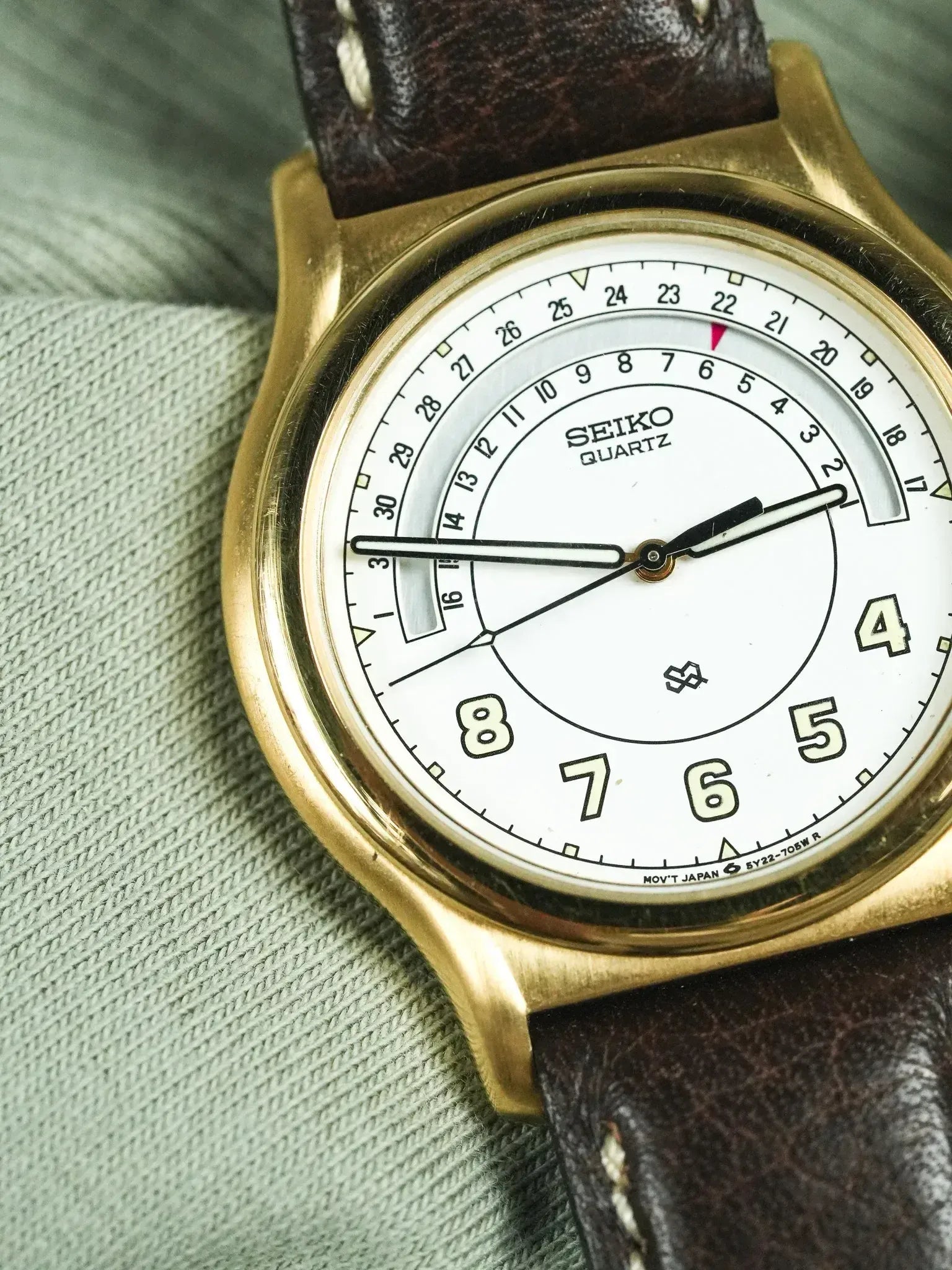 Seiko - SQ خاص تاريخ الذهب - 1998