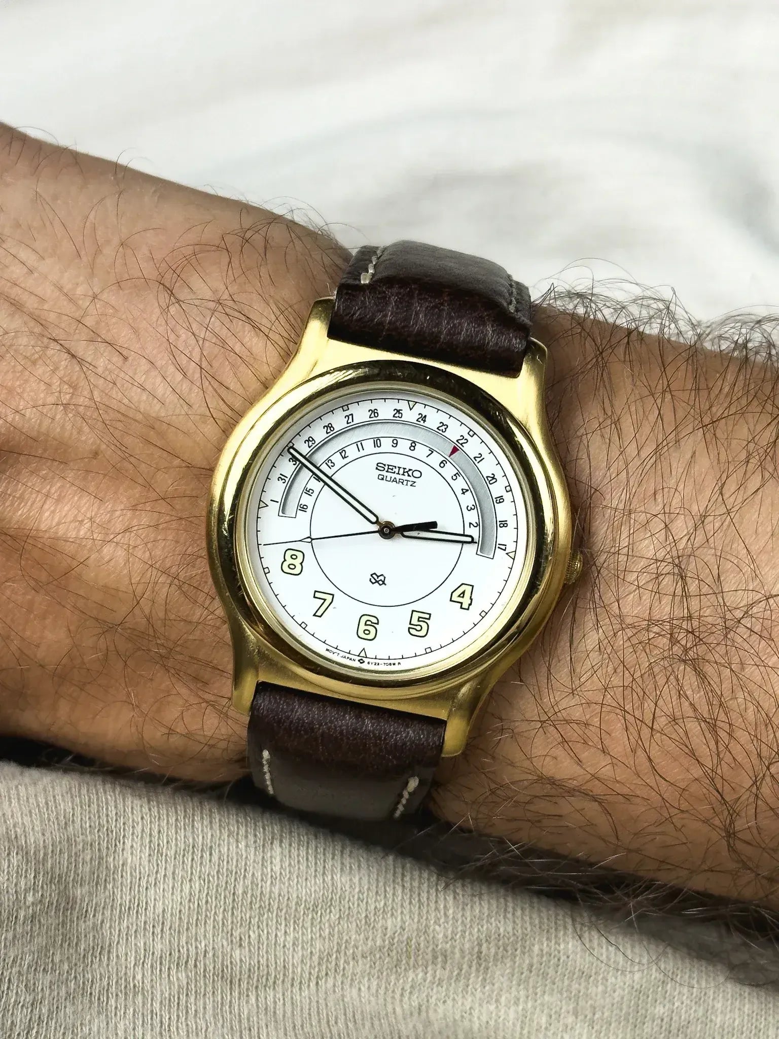 Seiko - SQ خاص تاريخ الذهب - 1998