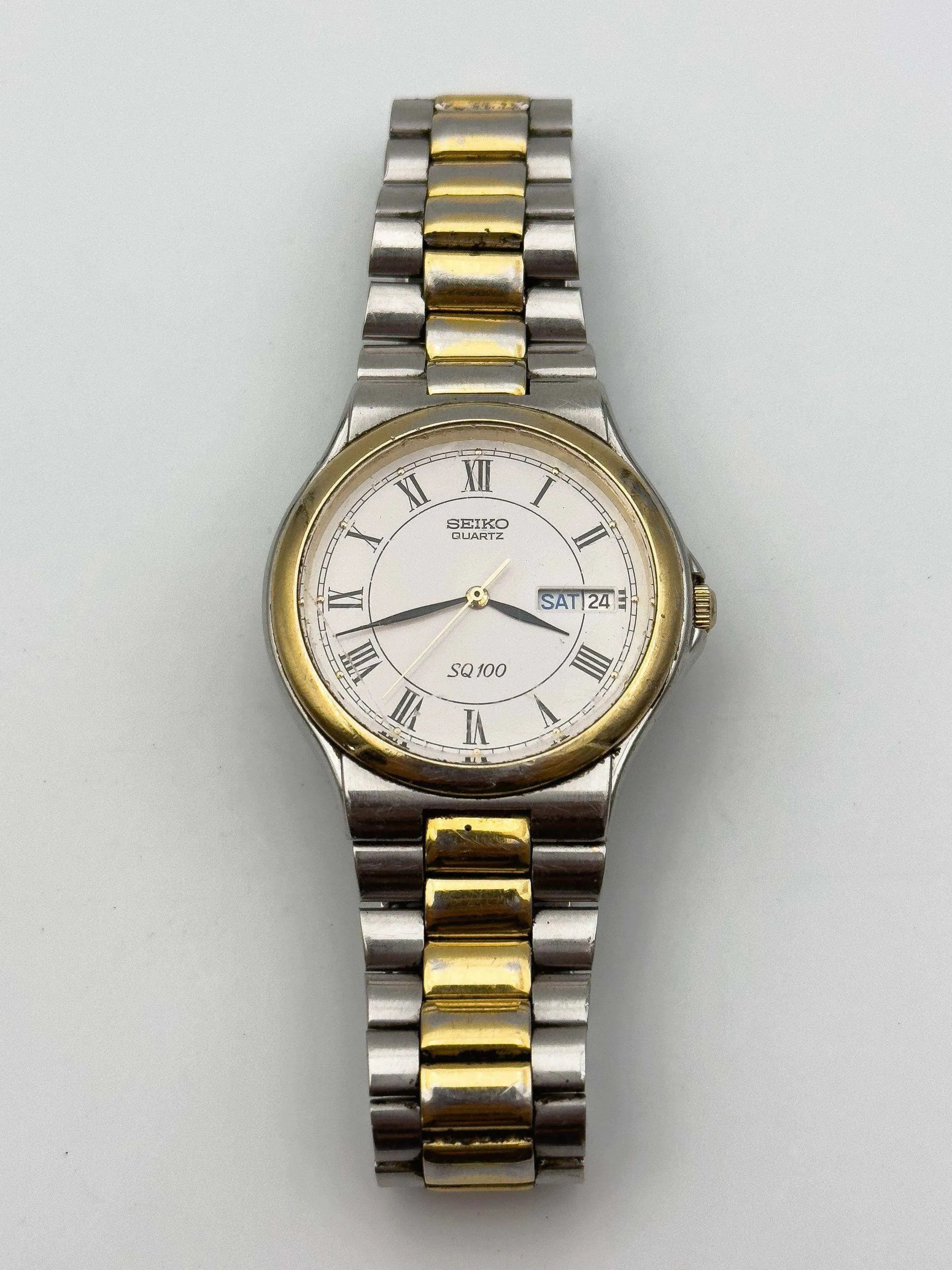 Seiko - Sq100 Acier Or bracelet seiko - 1990s - Atelier Victor