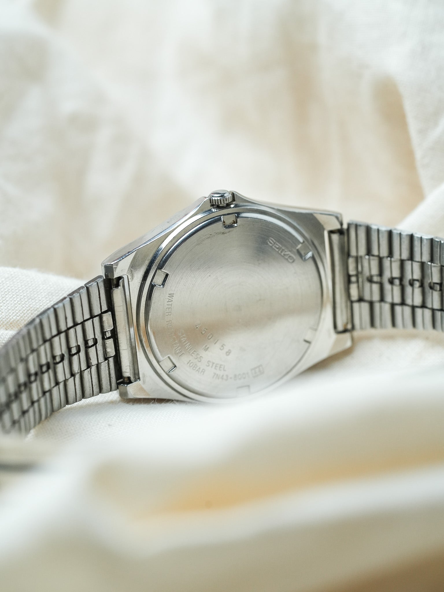 Seiko - SQ100 Daydate Noir Acier - 1994 - Atelier Victor - Vintage Shop