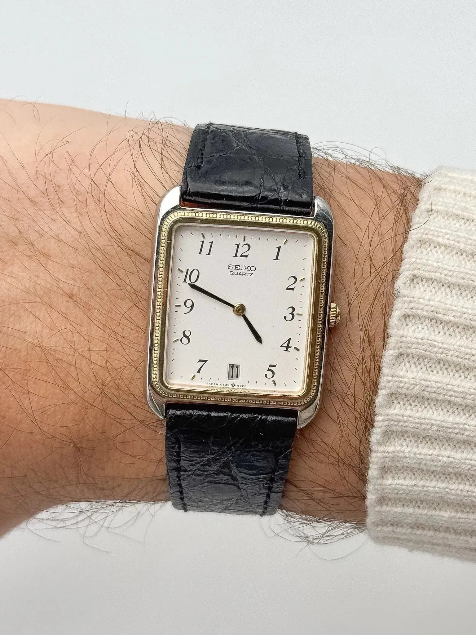 Seiko - Tank Acier Or Tressé - 1984 - Atelier Victor