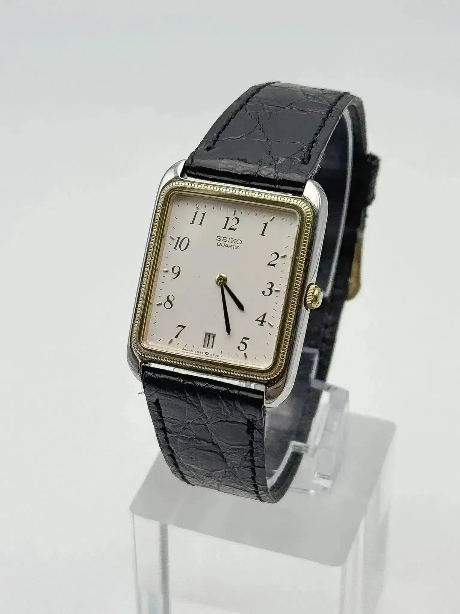 Seiko - Tank Acier Or Tressé - 1984 - Atelier Victor