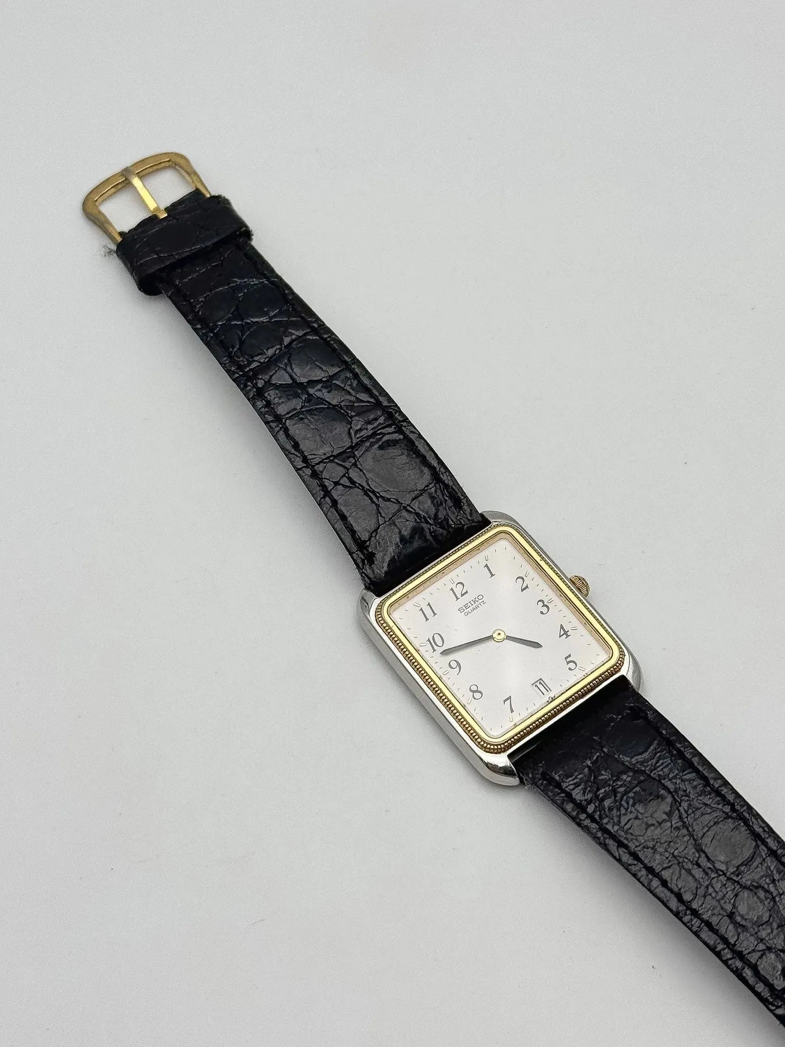 Seiko - Tank Acier Or Tressé - 1984 - Atelier Victor Paris - Vintage Watch Shop Dubai