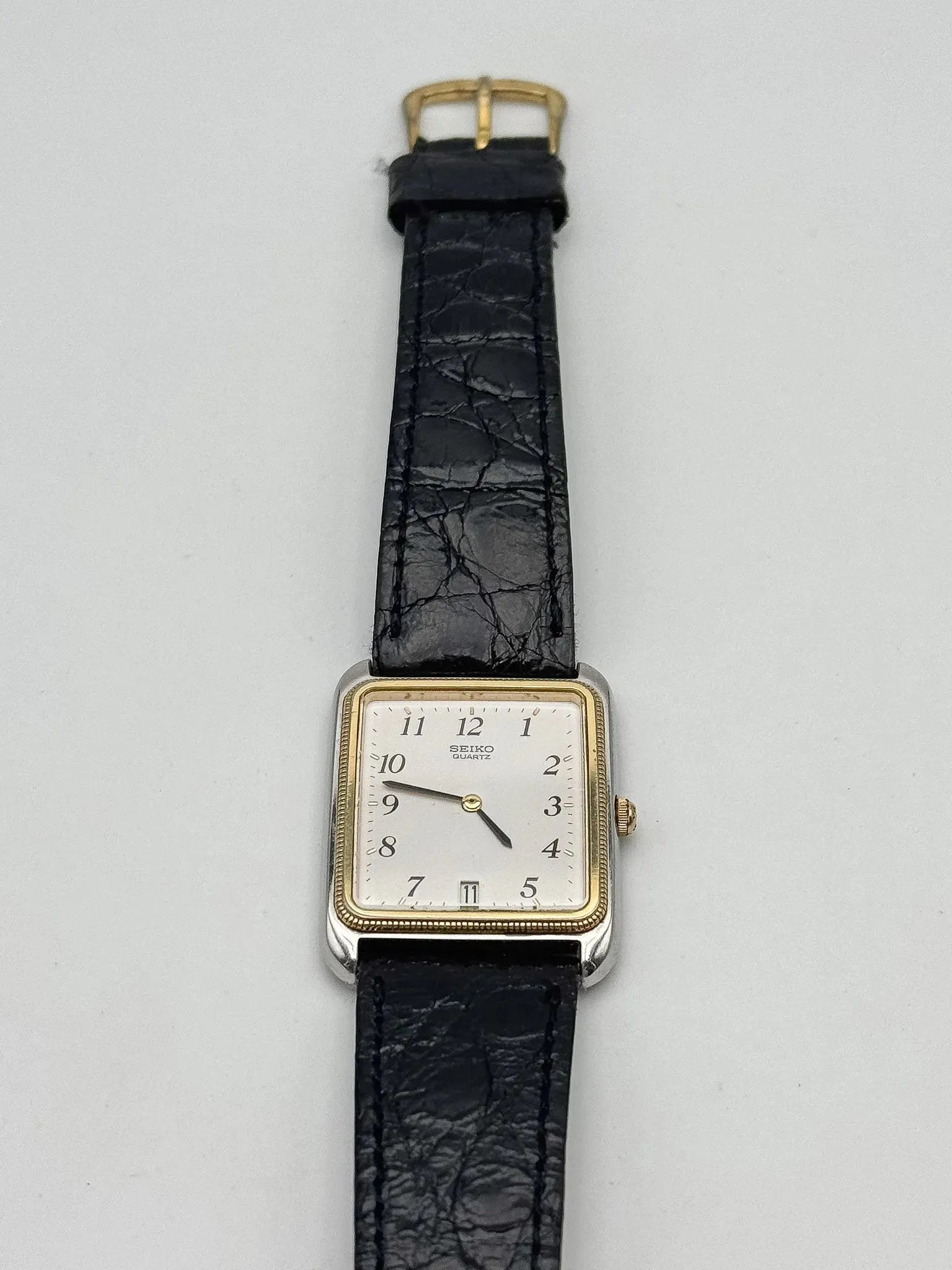 Seiko - Tank Acier Or Tressé - 1984 - Atelier Victor Paris - Vintage Watch Shop Dubai