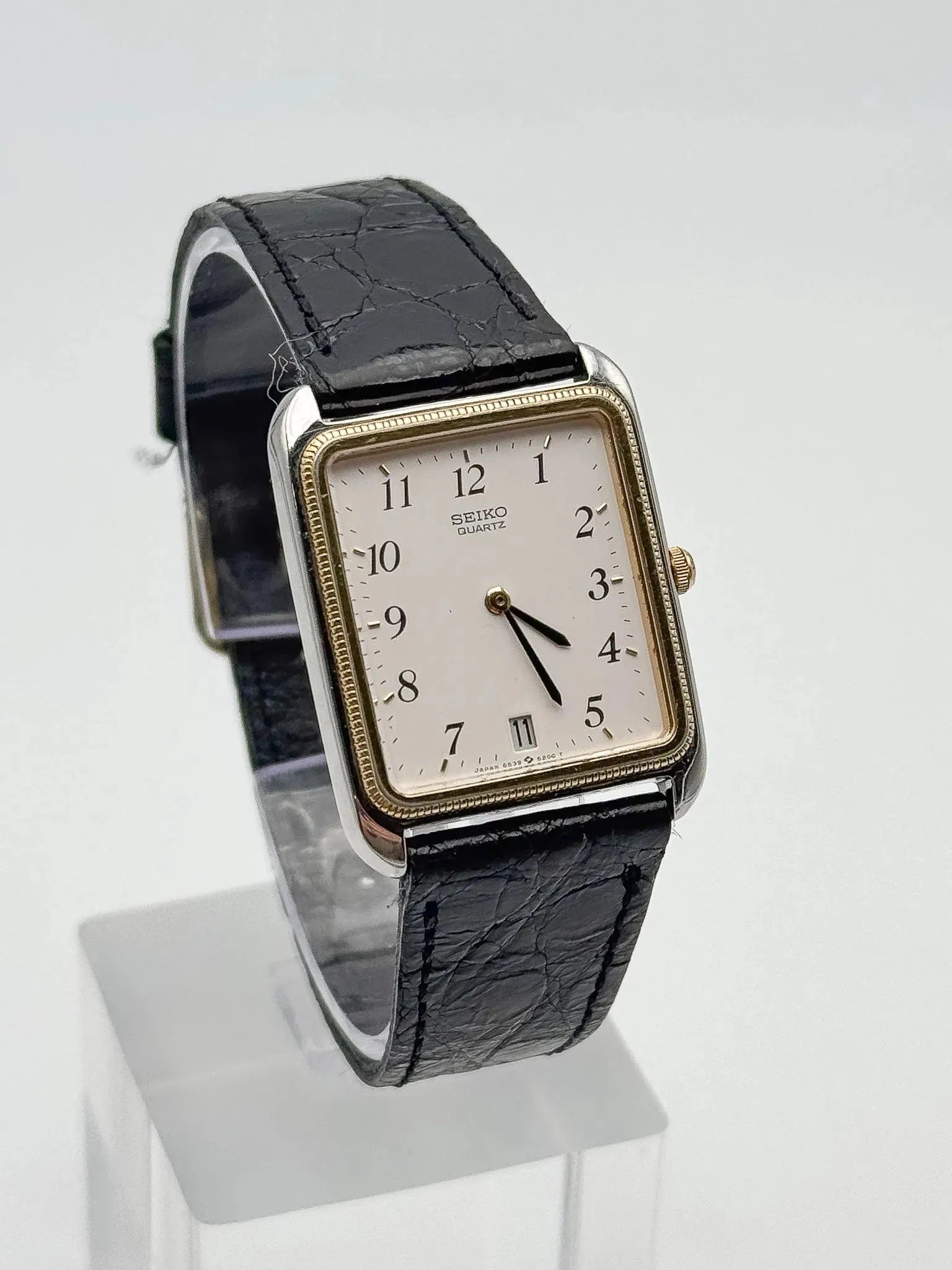 Seiko - Tank Acier Or Tressé - 1984 - Atelier Victor Paris - Vintage Watch Shop Dubai