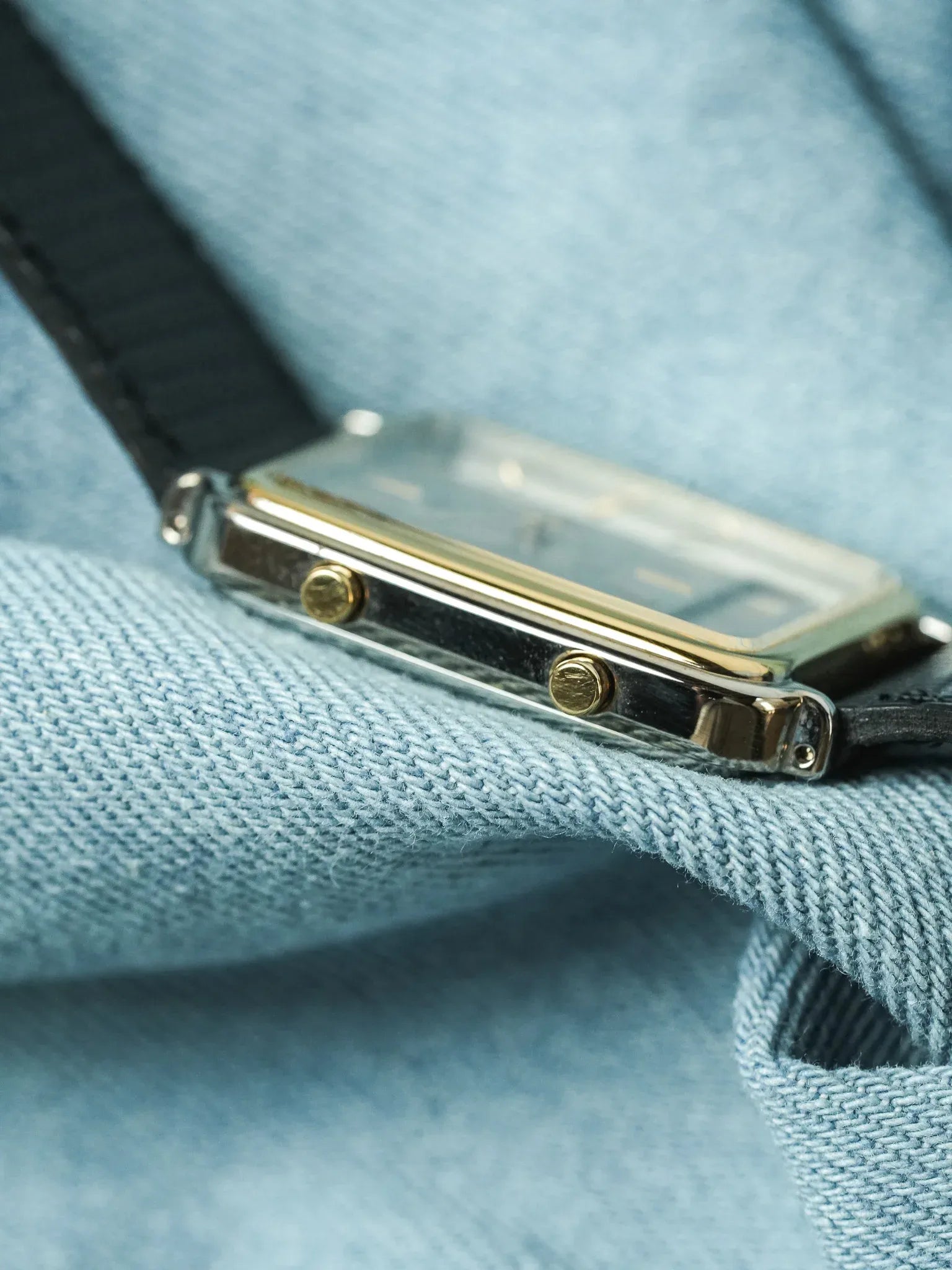 Seiko - Tank Alarm Chronograph Acier Or Digital - NOS - 1985 - Atelier Victor