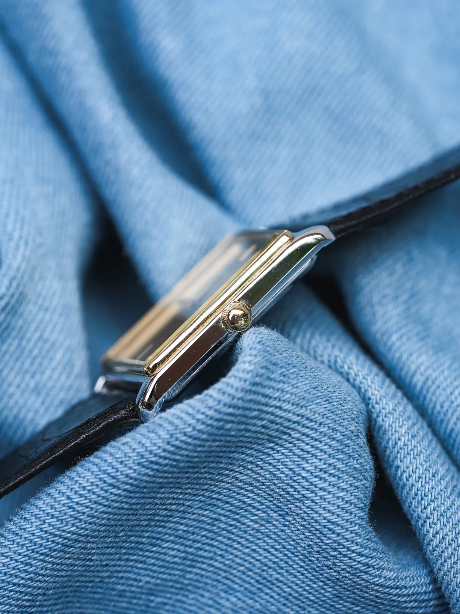 Seiko - Tank Bicolores Acier Or Crosshair - NOS - 1982 - Atelier Victor