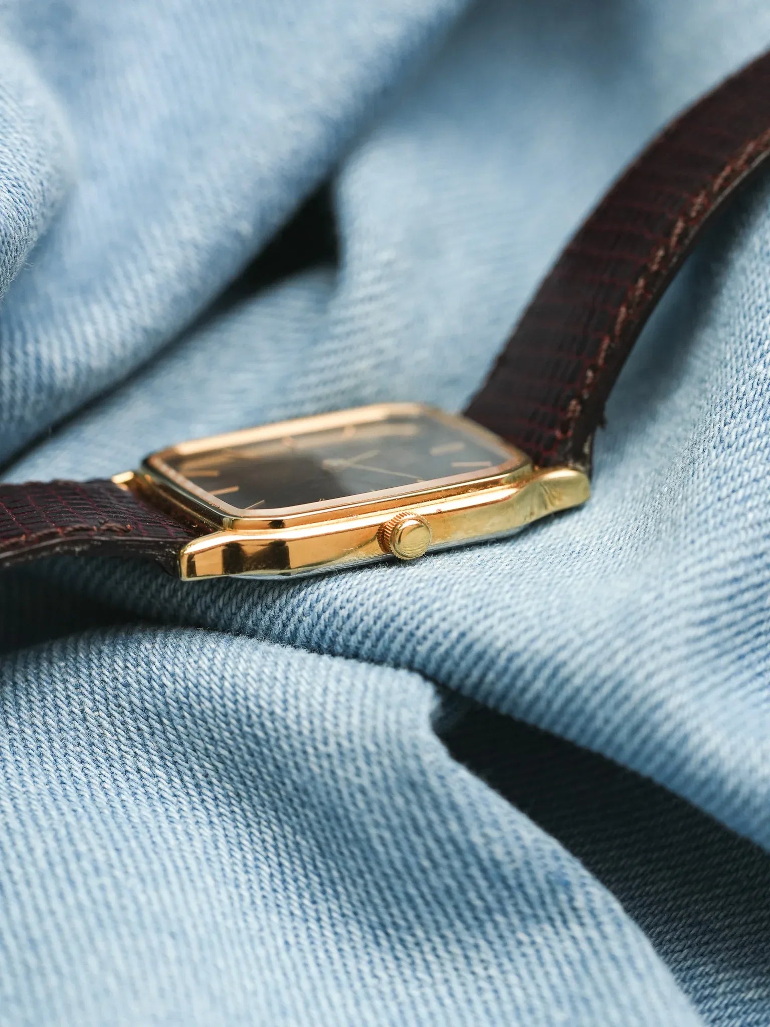 Seiko - Tank Chocolat Plaqué or - 1985 - Atelier Victor