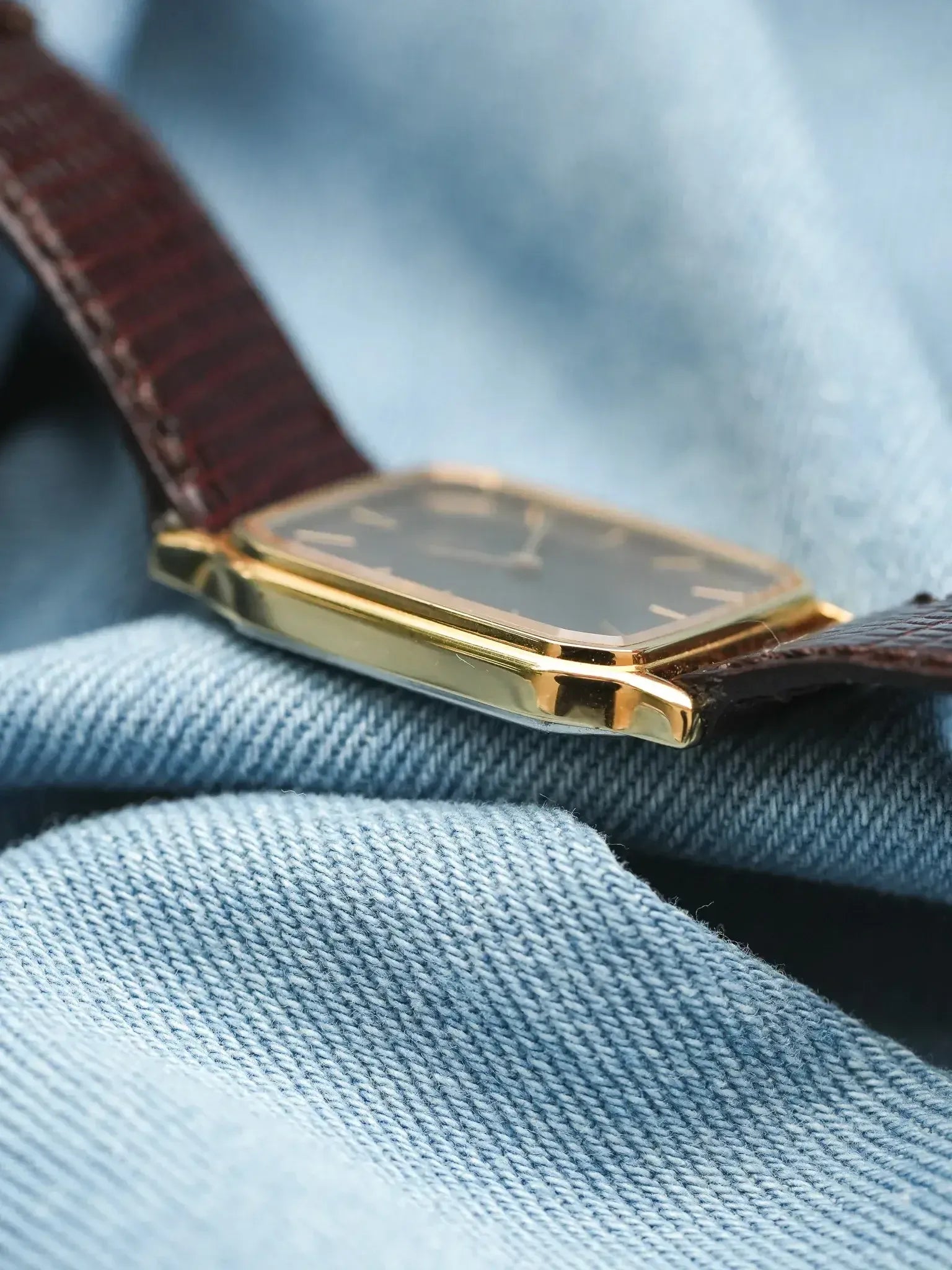 Seiko - Tank Chocolat Plaqué or - 1985 - Atelier Victor