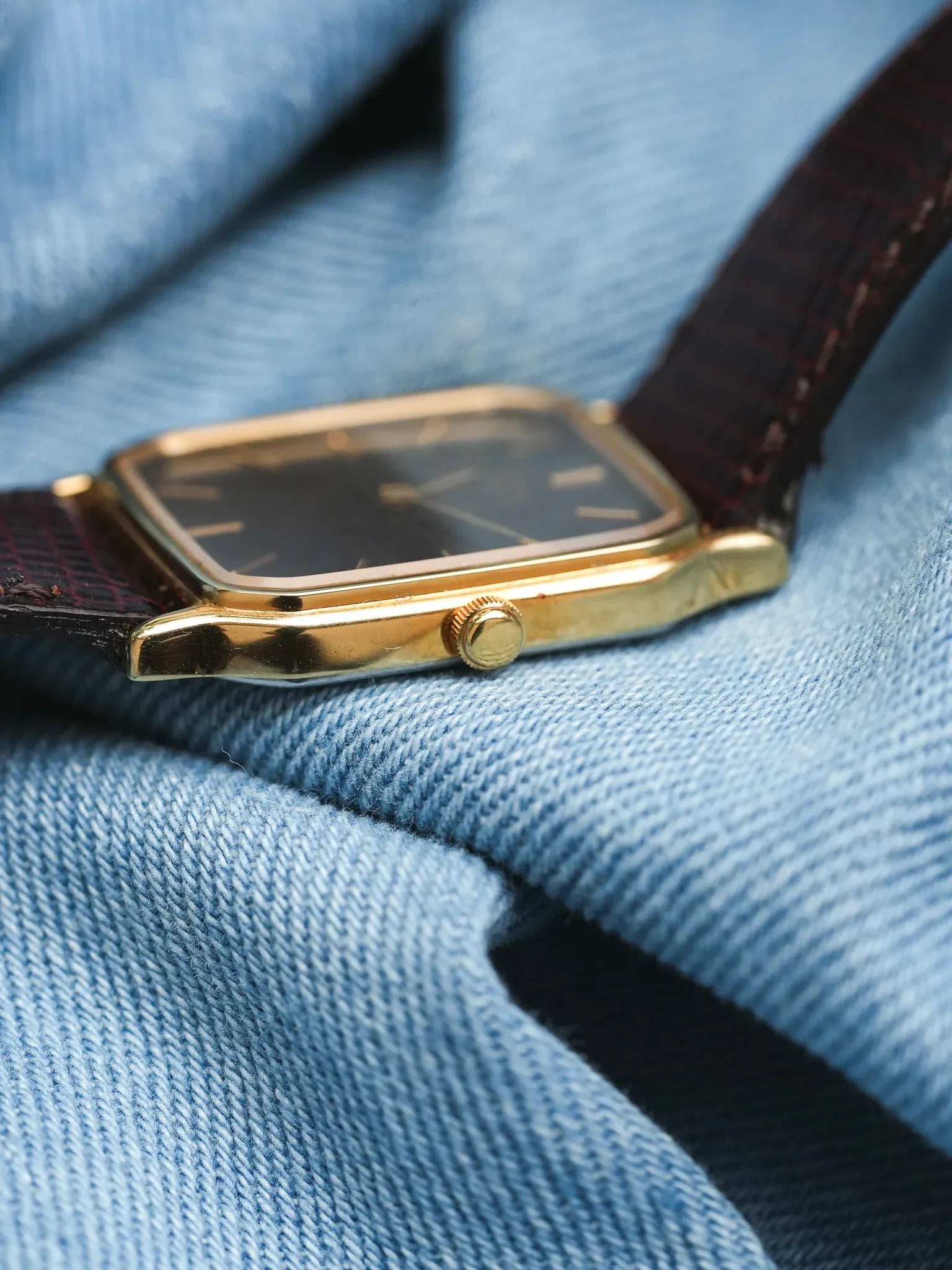 Seiko - Tank Chocolat Plaqué or - 1985 - Atelier Victor