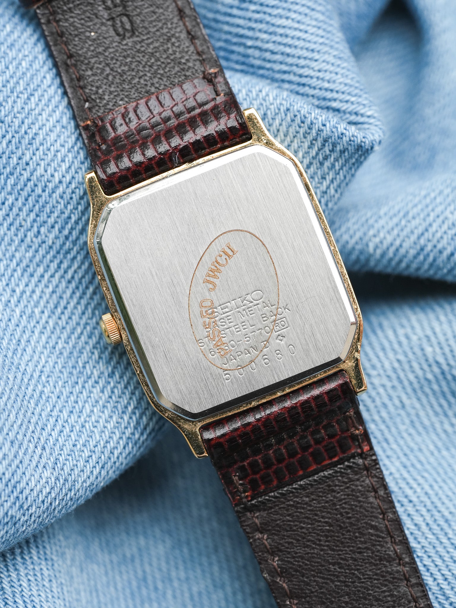 Seiko - Tank Chocolat Plaqué or - 1985 - Atelier Victor - Vintage Shop