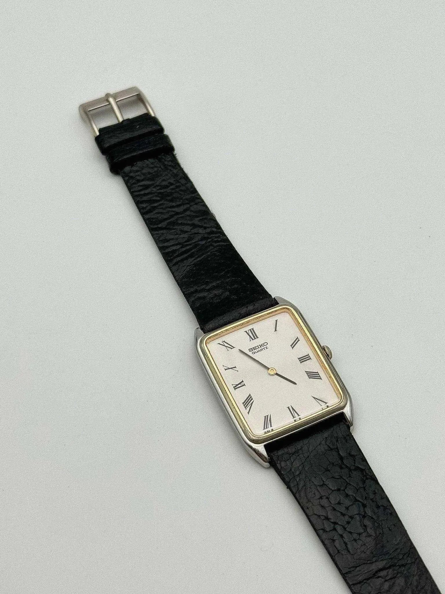 Seiko - Tank Gold Bezel - 1990 - Atelier Victor Paris - Vintage Watch Shop Dubai