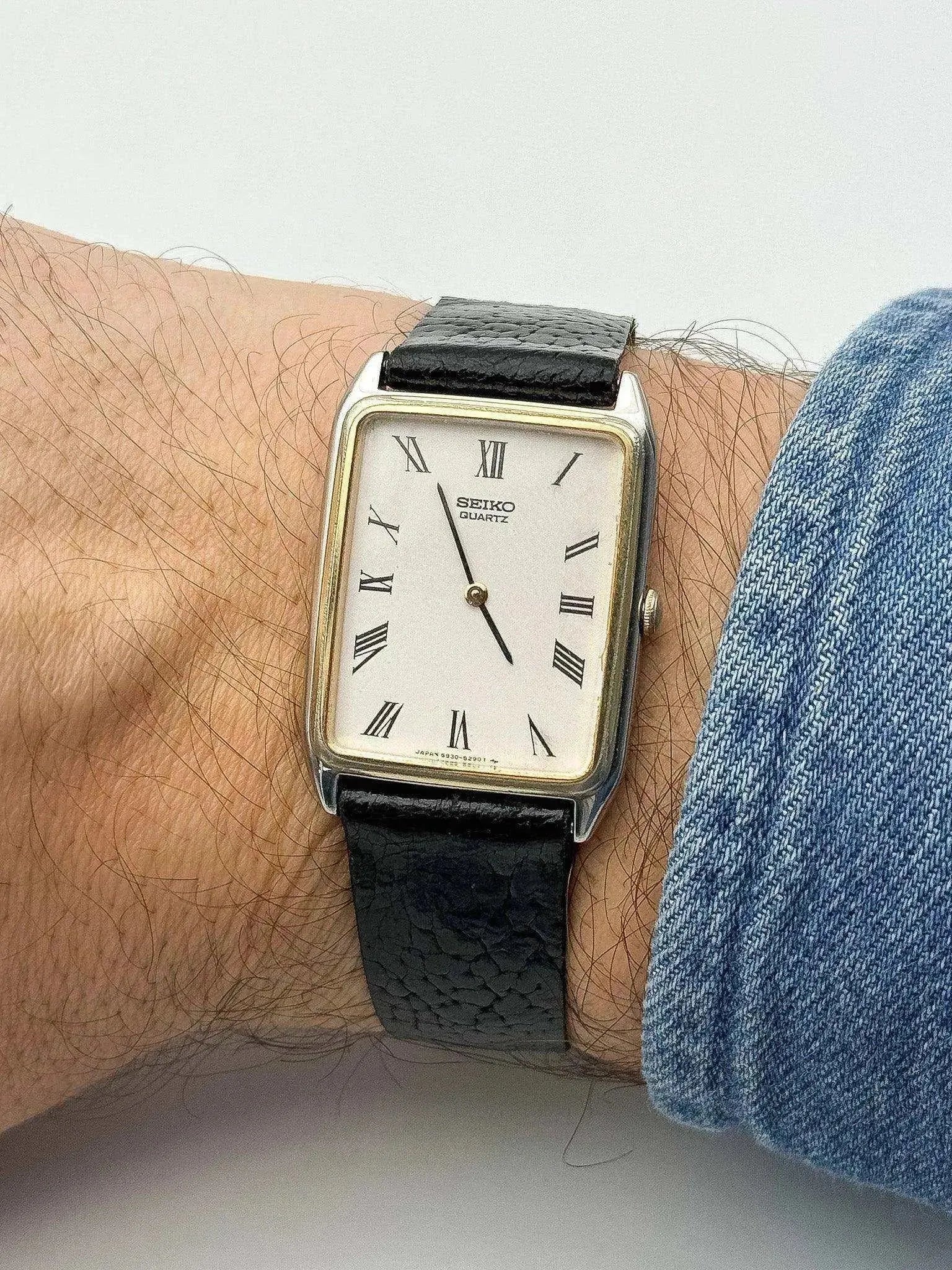 Seiko - Tank Gold Bezel - 1990 - Atelier Victor - Vintage Shop