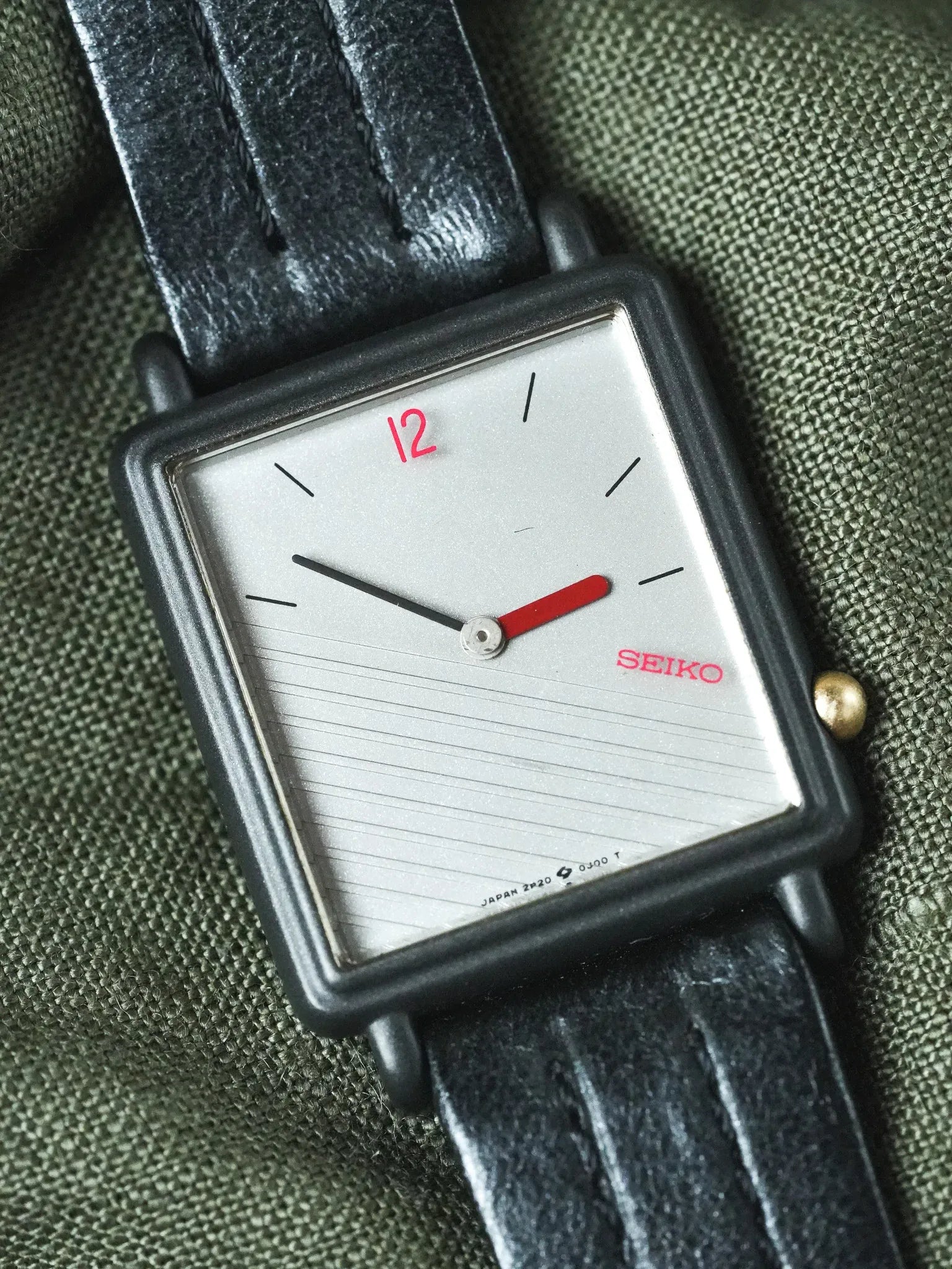 Seiko - Tank Noir Diagonale - 1996 - Atelier Victor - Vintage Shop