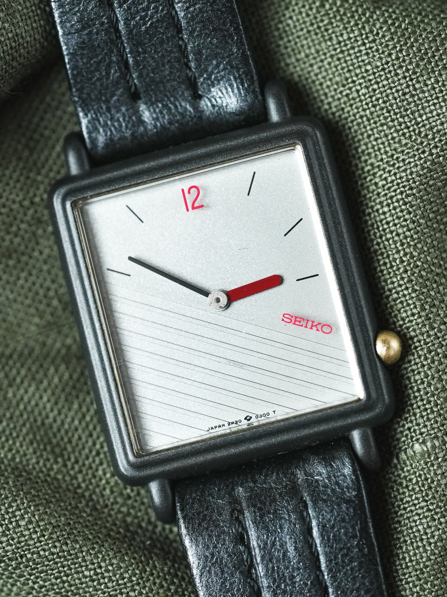 Seiko - Tank Noir Diagonale - 1996 - Atelier Victor - Vintage Shop